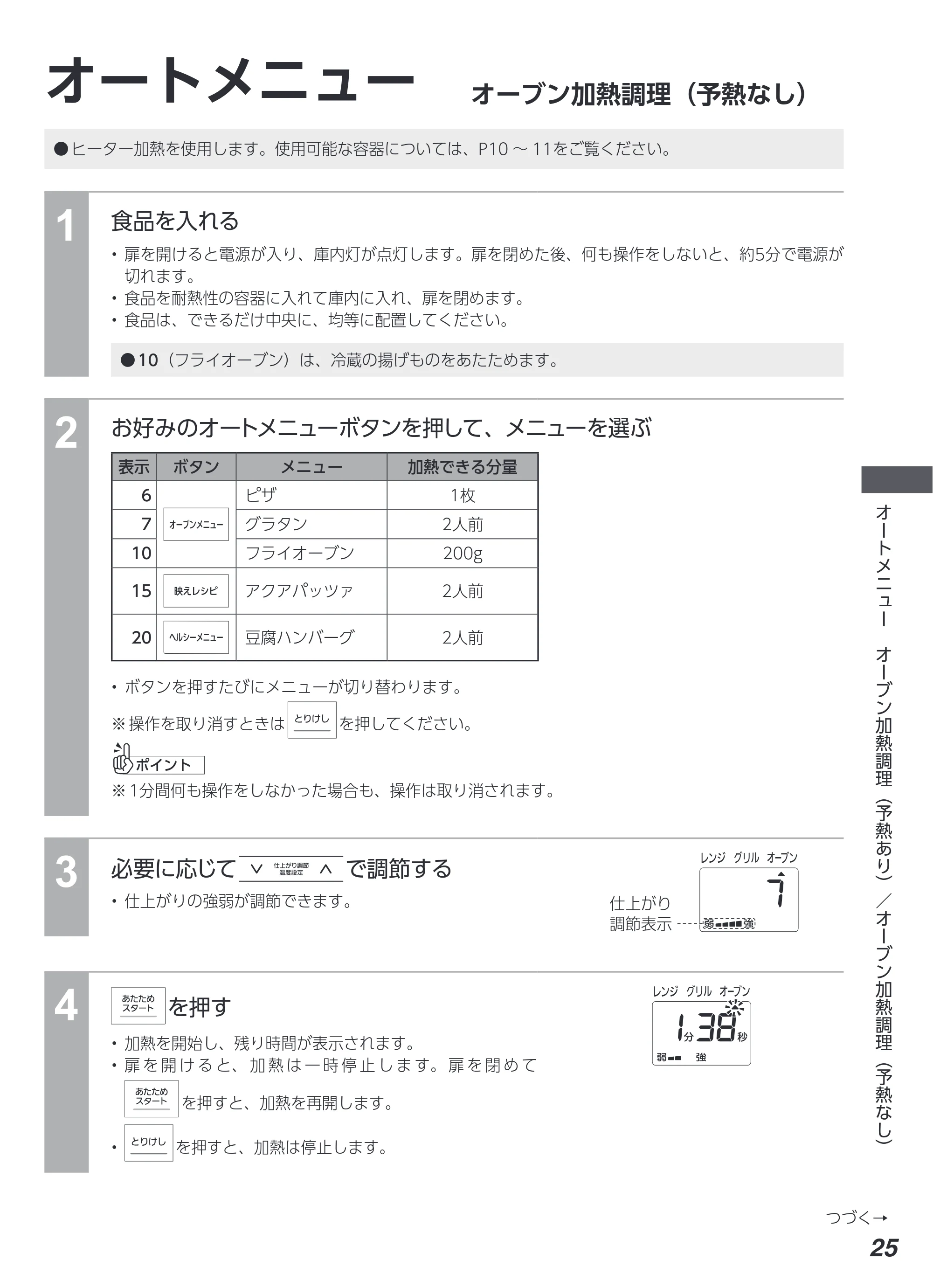 アイリスオーヤマ KMO-T1605 取扱説明書 — 原本ページ — 25ページ