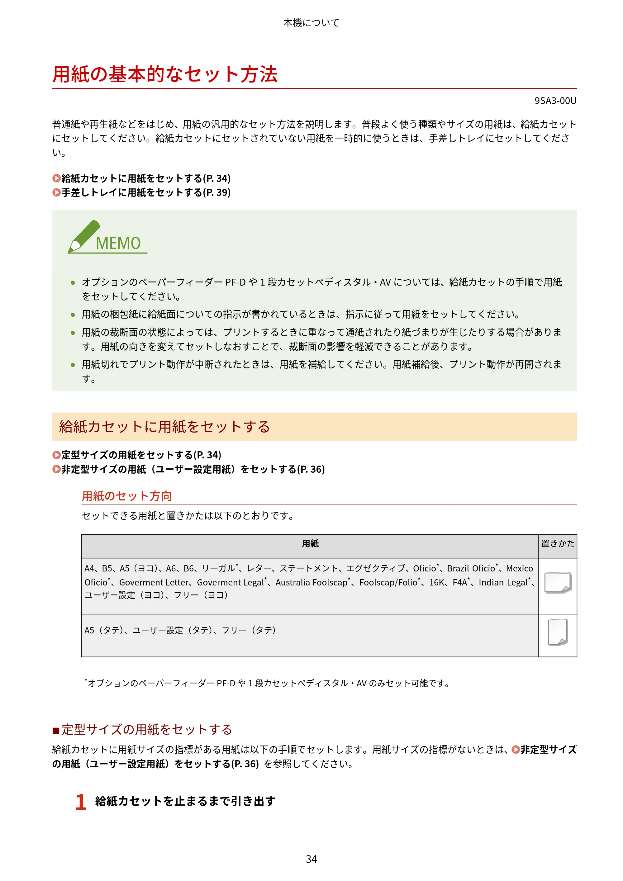 キヤノン LBP732Ci ユーザーズガイド 2026年6月25日更新（PDF：8.47MB） — 用紙の基本的なセット方法 — 原本ページ — 42ページ