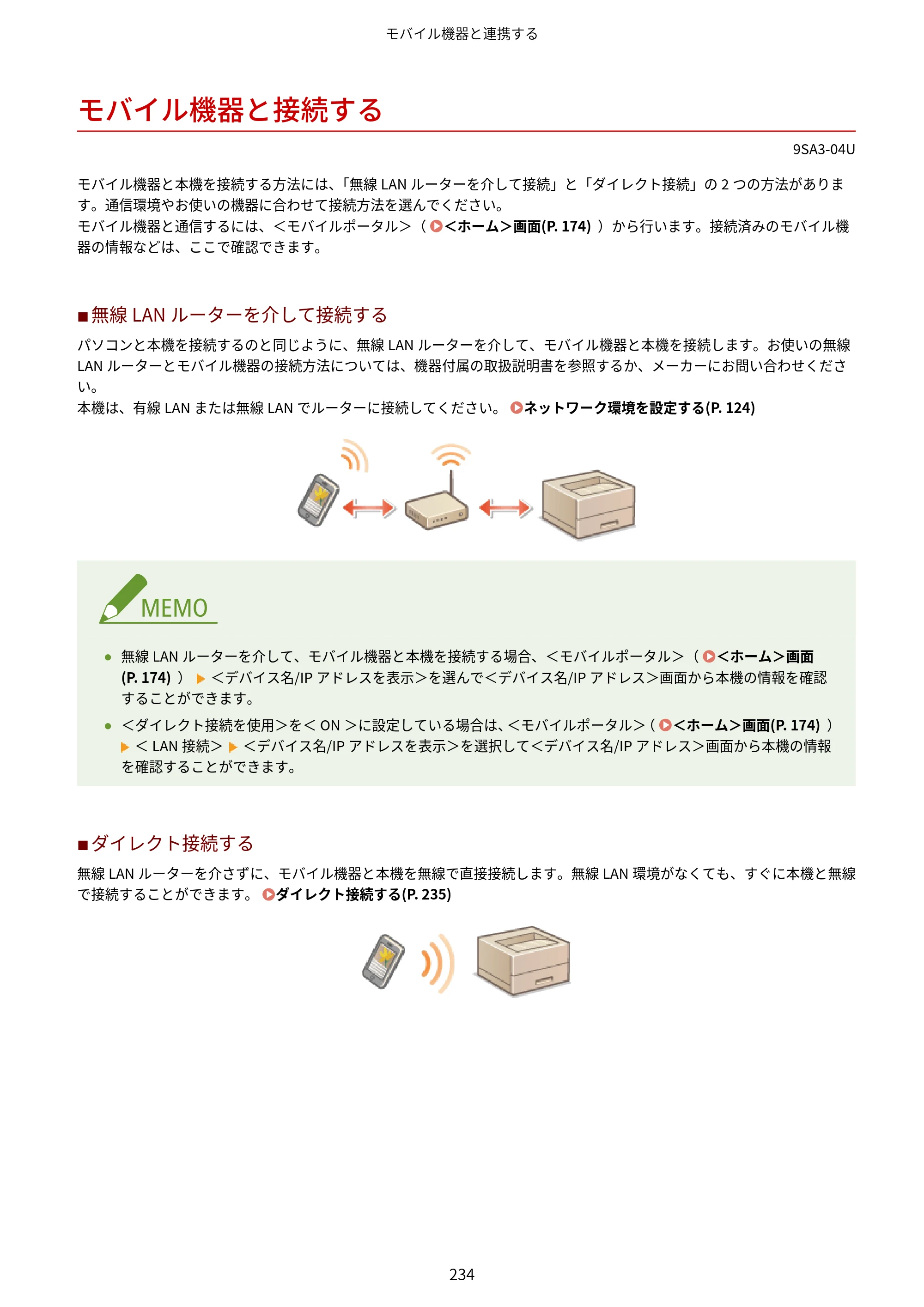 キヤノン LBP732Ci ユーザーズガイド 2026年6月25日更新（PDF：8.47MB） — モバイル機器と接続する — 原本ページ — 242ページ