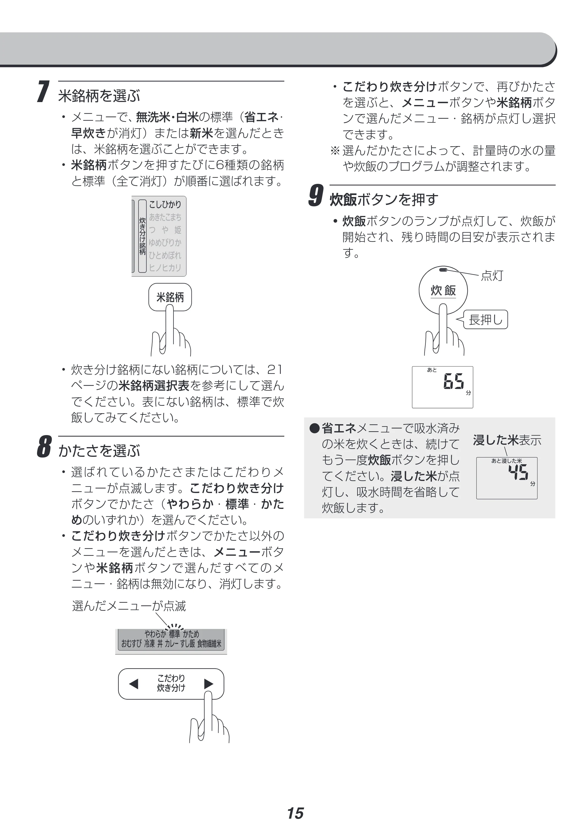 アイリスオーヤマ RC-IC30 取扱説明書 — 原本ページ — 15ページ
