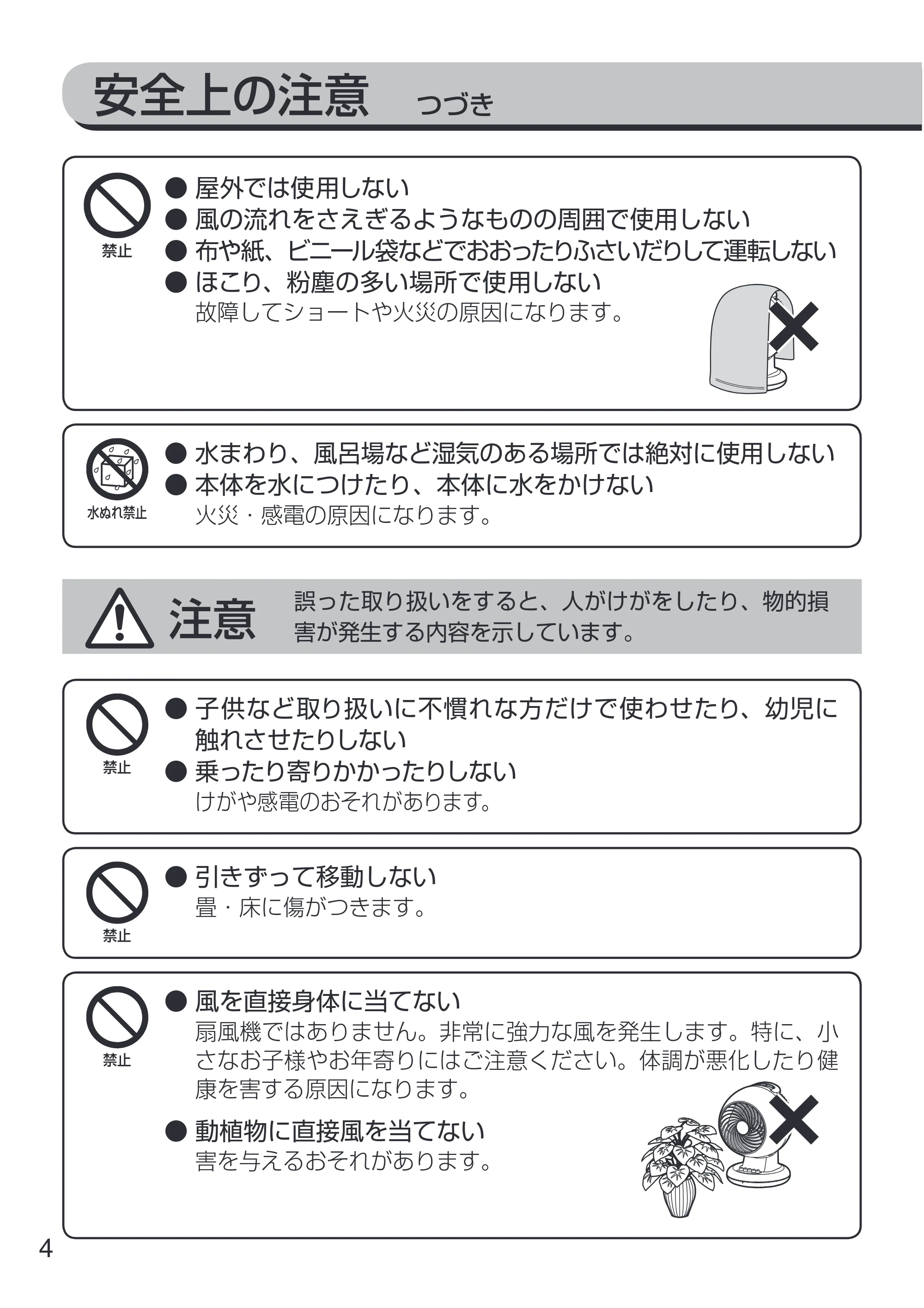 アイリスオーヤマ PCF-M15 取扱説明書 — 原本ページ — 4ページ