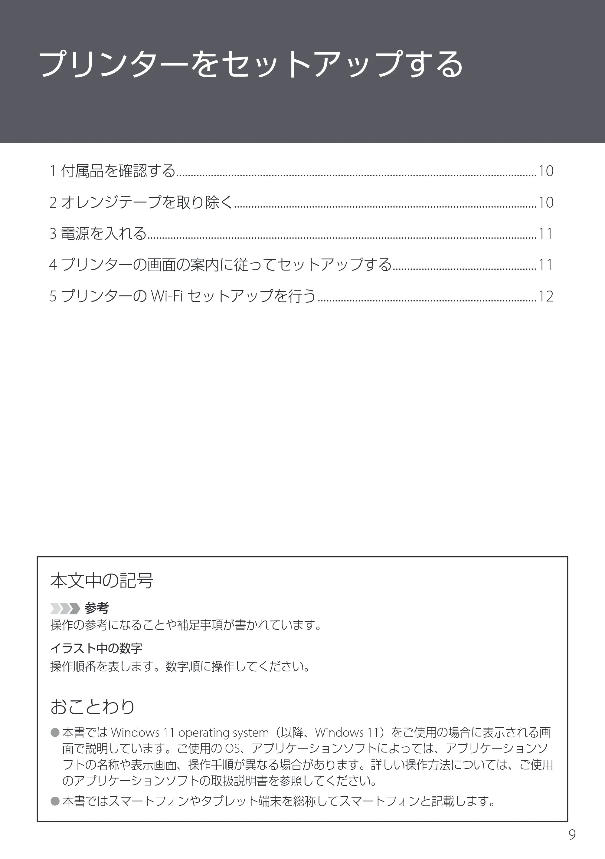 キヤノン PIXUS XK130 設置・基本操作マニュアル 2024年9月5日掲載(PDF:4.9MB) — プリンターをセットアップする — 原本ページ — 11ページ