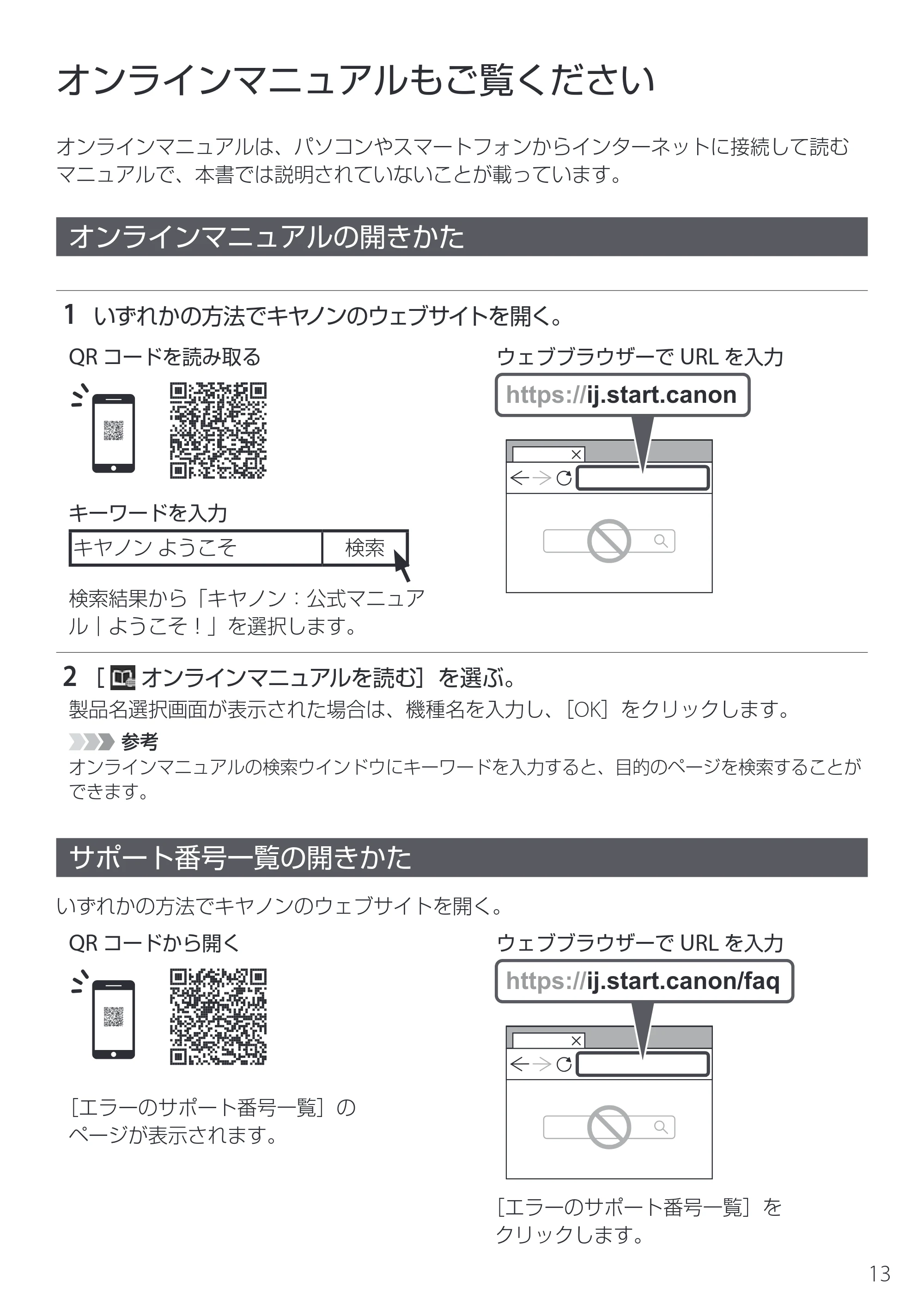 キヤノン PIXUS XK130 設置・基本操作マニュアル 2024年9月5日掲載(PDF:4.9MB) — オンラインマニュアルもご覧ください — 原本ページ — 15ページ