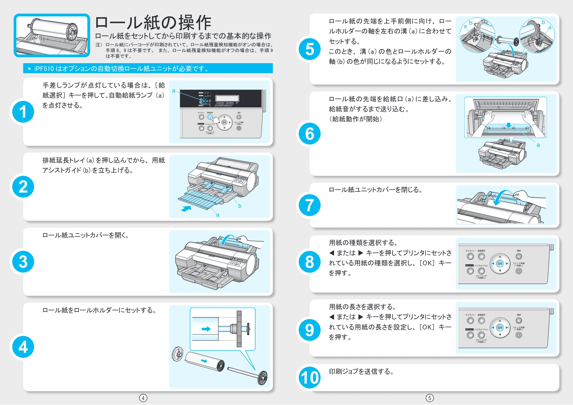 キヤノン iPF510/5100 クイック操作ガイド （PDF形式／1.92Mバイト） — 原本ページ — 3ページ