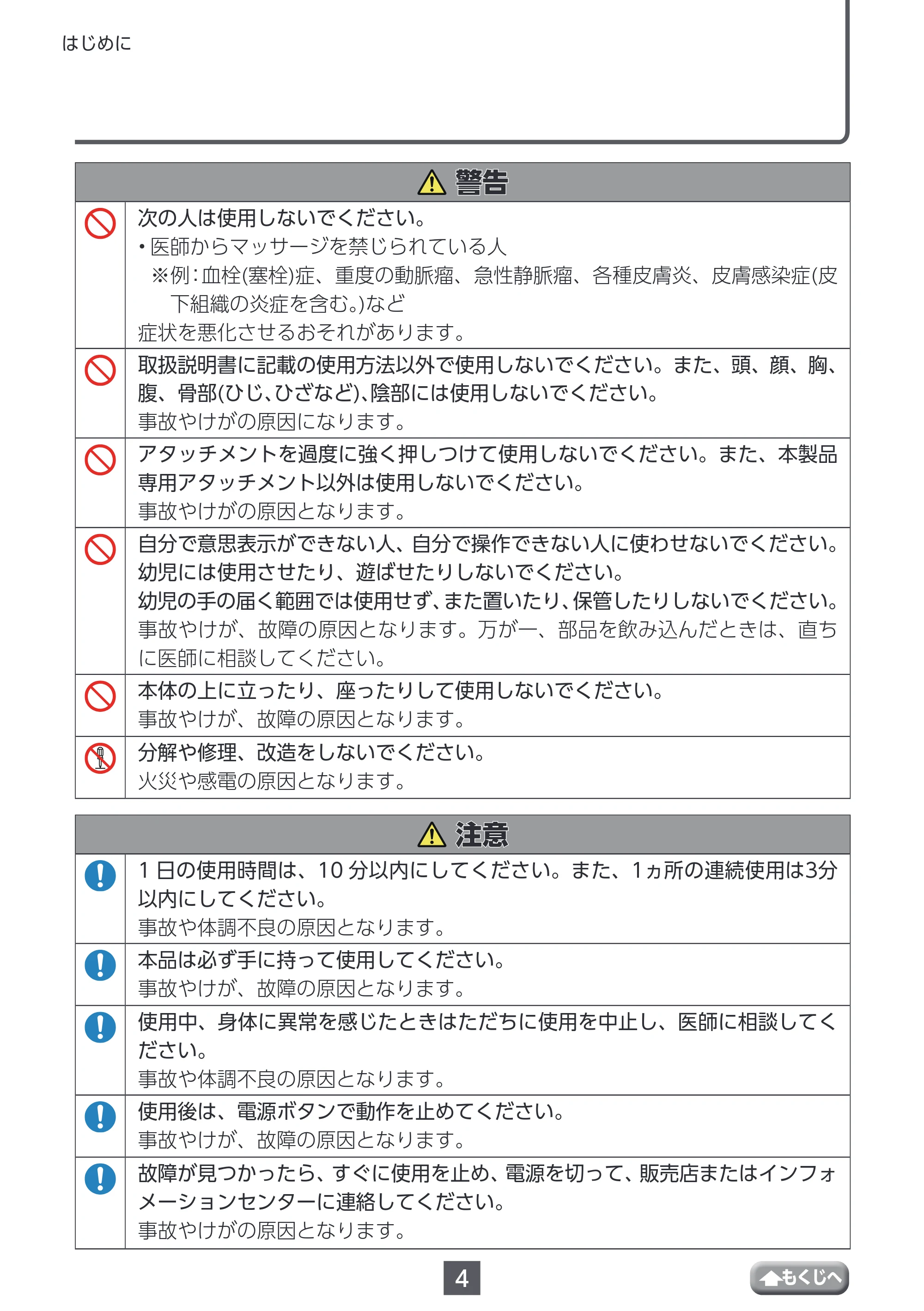 エレコム HCR-GN01XBE / HCR-GN01XGR 取扱説明書 — 原本ページ — 4ページ