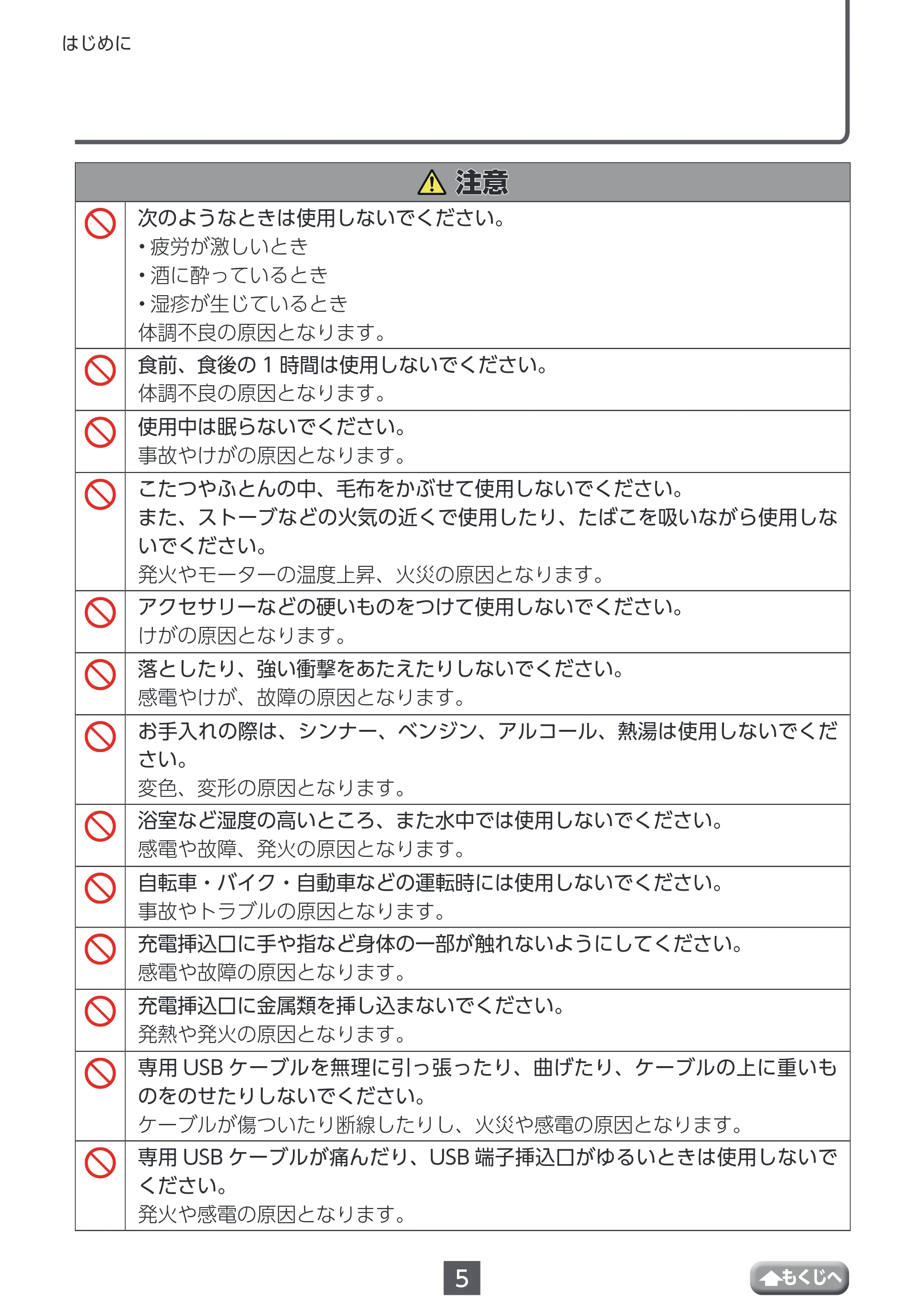 エレコム HCR-GN01XBE / HCR-GN01XGR 取扱説明書 — 原本ページ — 5ページ