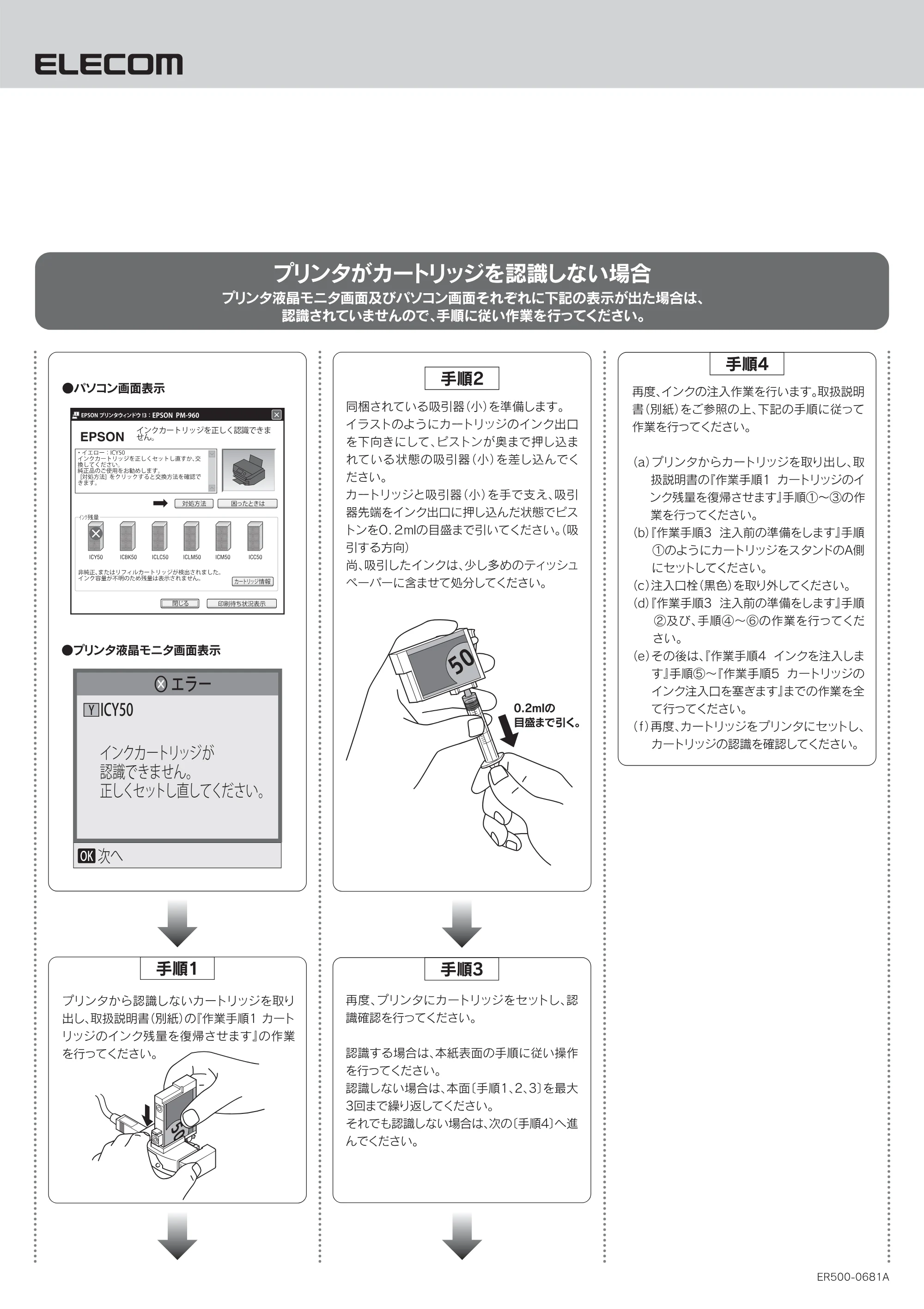 エレコム THE-50KITN 取扱説明書＋印刷手順書 — 原本ページ — 4ページ