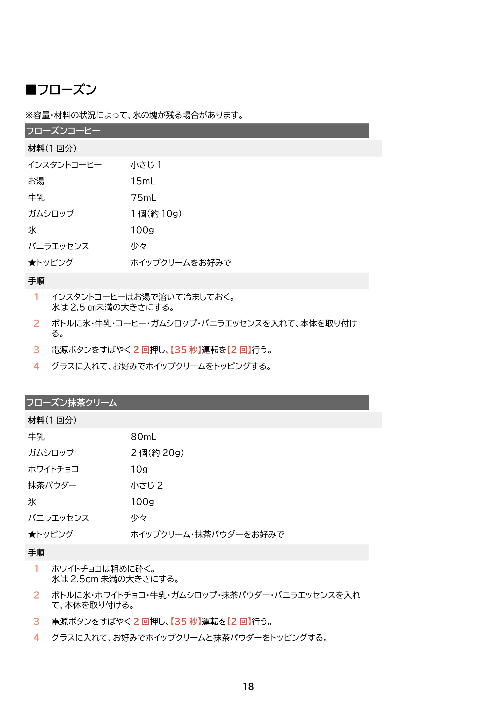 アイリスオーヤマ IBB-C301 取扱説明書 — 原本ページ — 18ページ