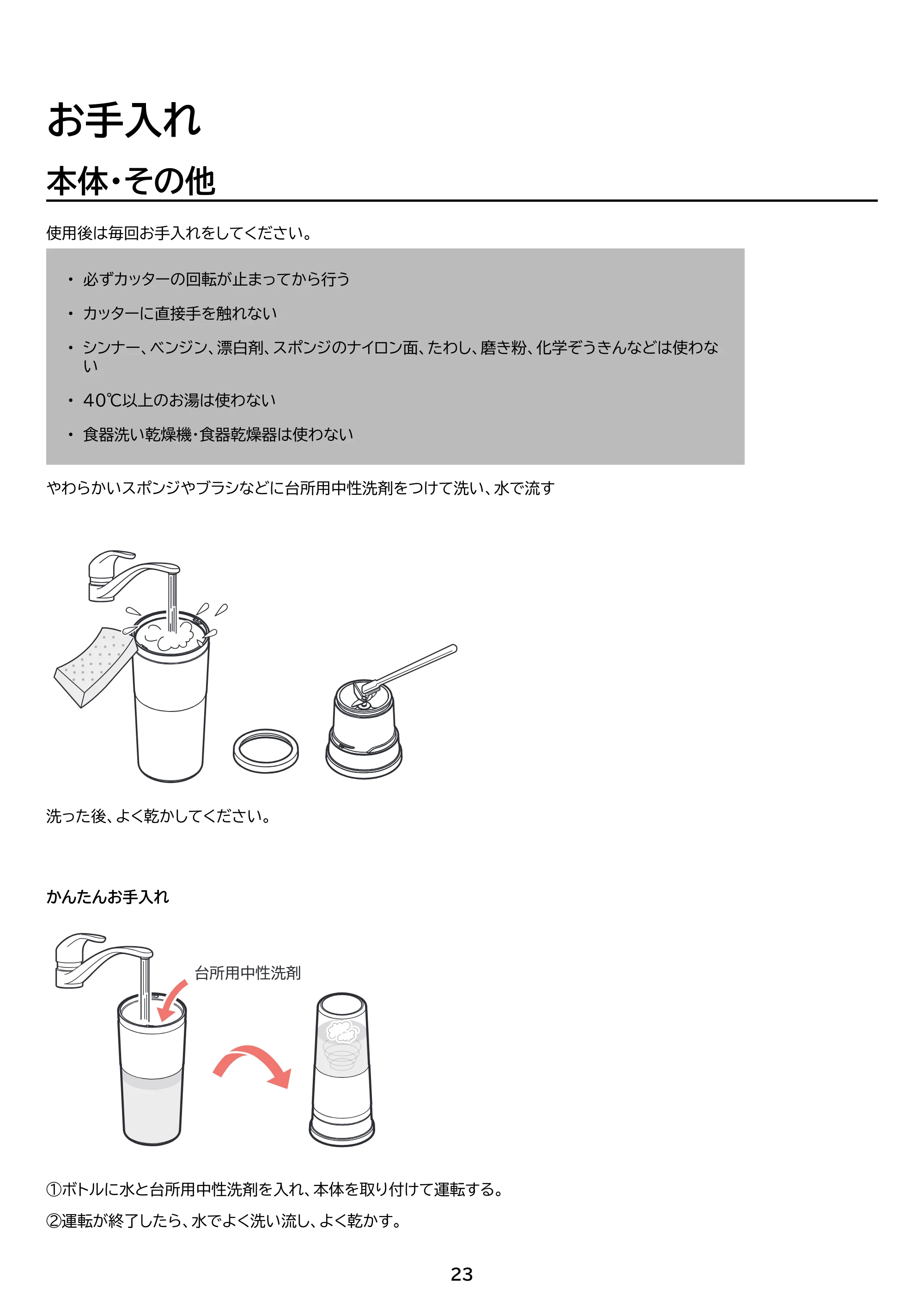 アイリスオーヤマ IBB-C301 取扱説明書 — 原本ページ — 23ページ
