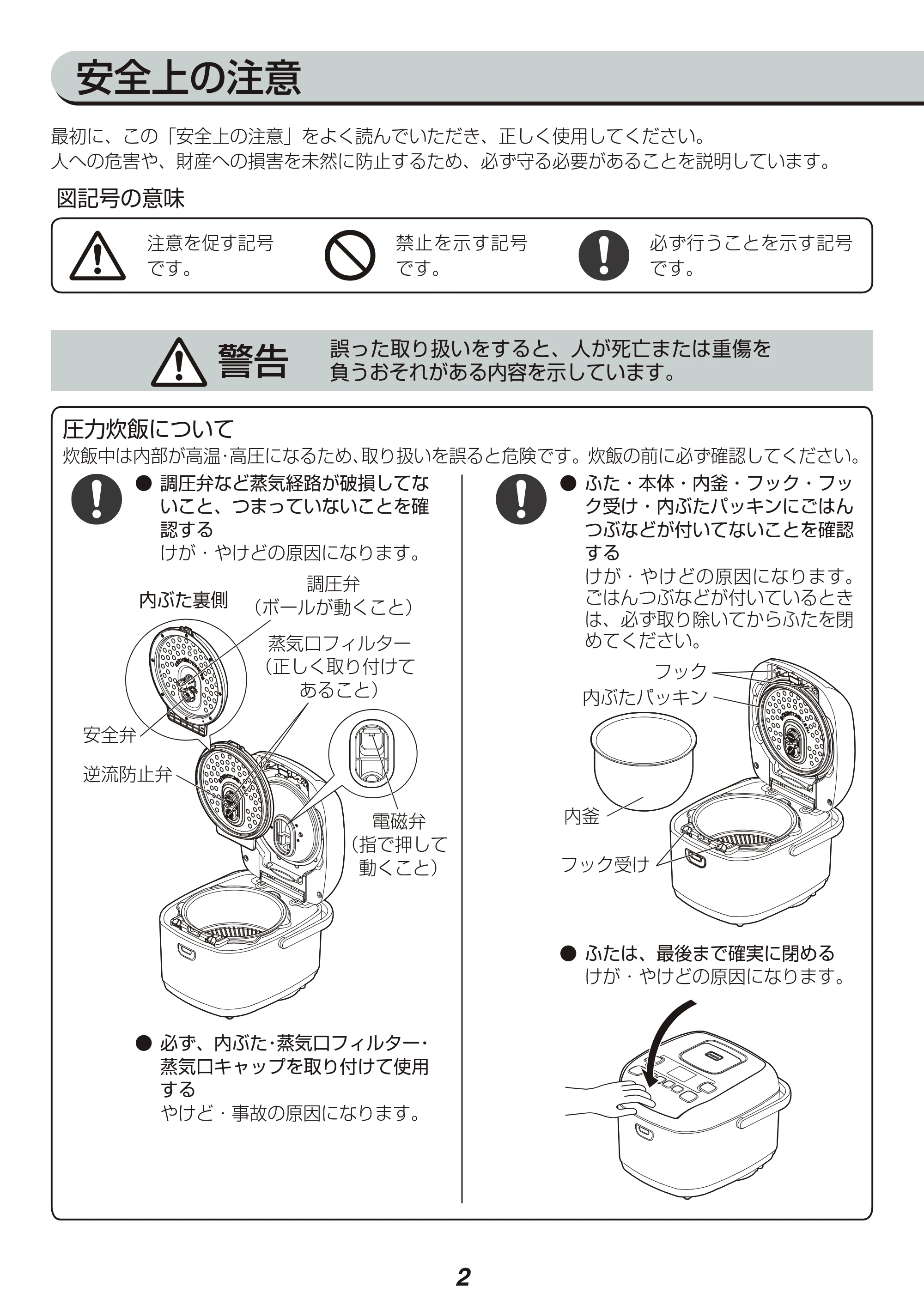アイリスオーヤマ KRC-PA10 取扱説明書 — 原本ページ — 2ページ