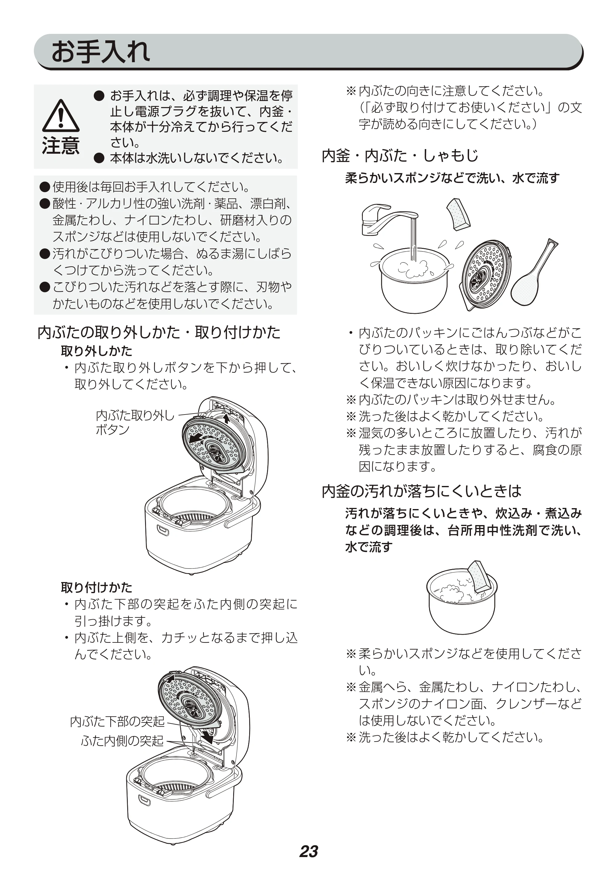 アイリスオーヤマ KRC-PA10 取扱説明書 — 原本ページ — 23ページ