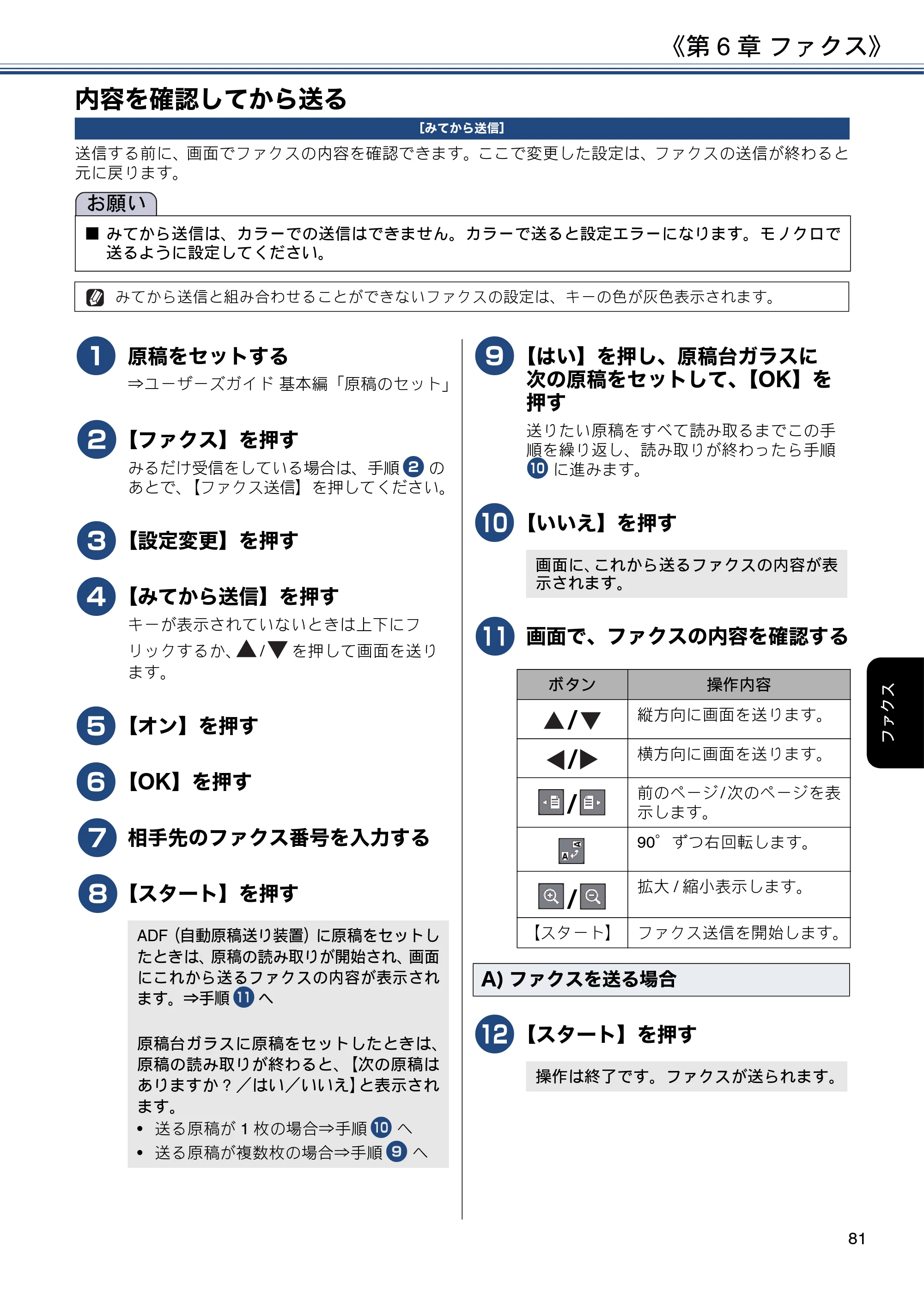 ブラザー MFC-J6980CDW / MFC-J6995CDW ユーザーズガイド ～応用編～ — 内容を確認してから送る — 原本ページ — 81ページ