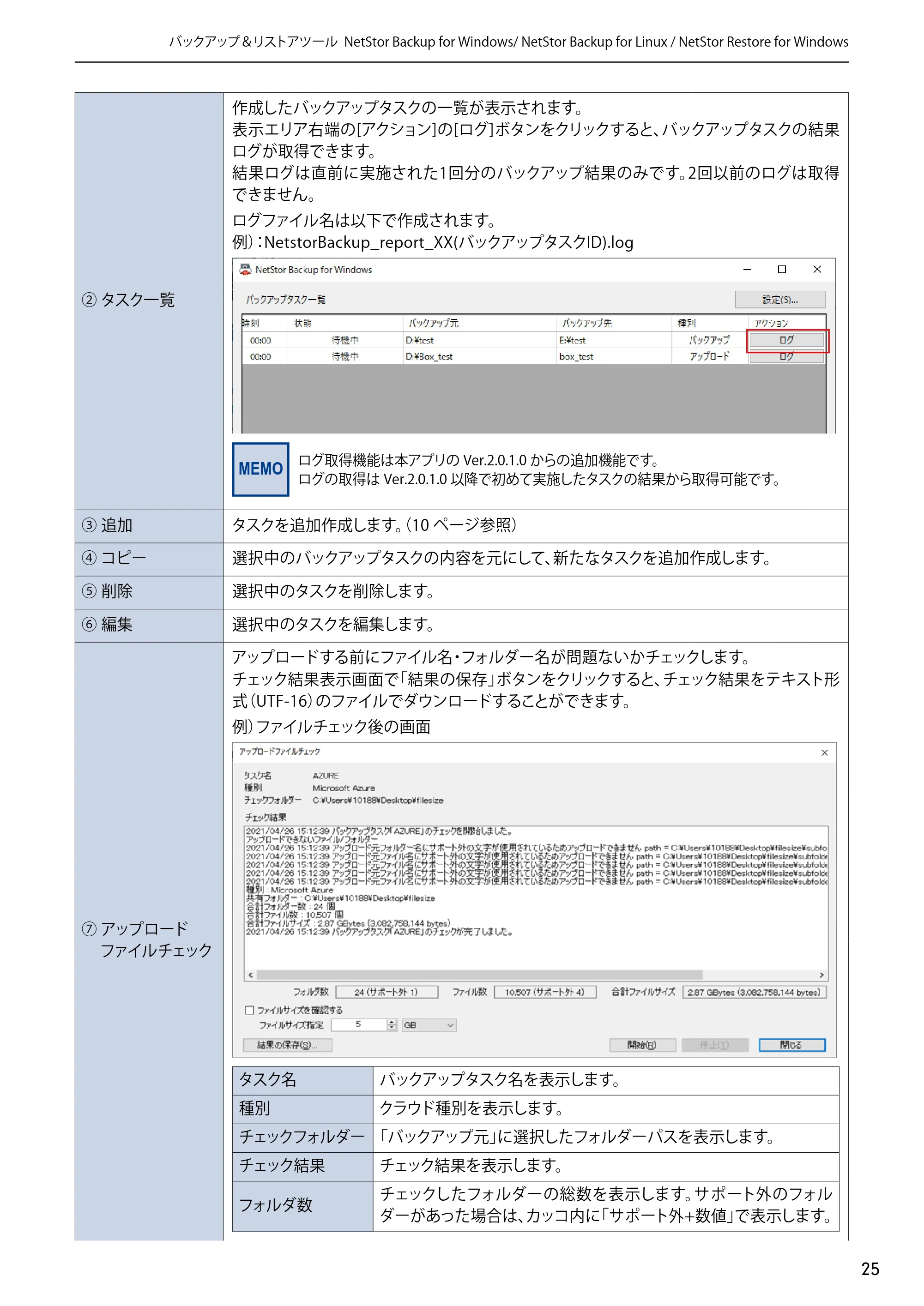 エレコム NSB-5A1T1BL / NSB-5A2T2BL / NSB-5A4T2BL 4.NetStor Backup for Linux ユーザーズマニュアル — 原本ページ — 25ページ