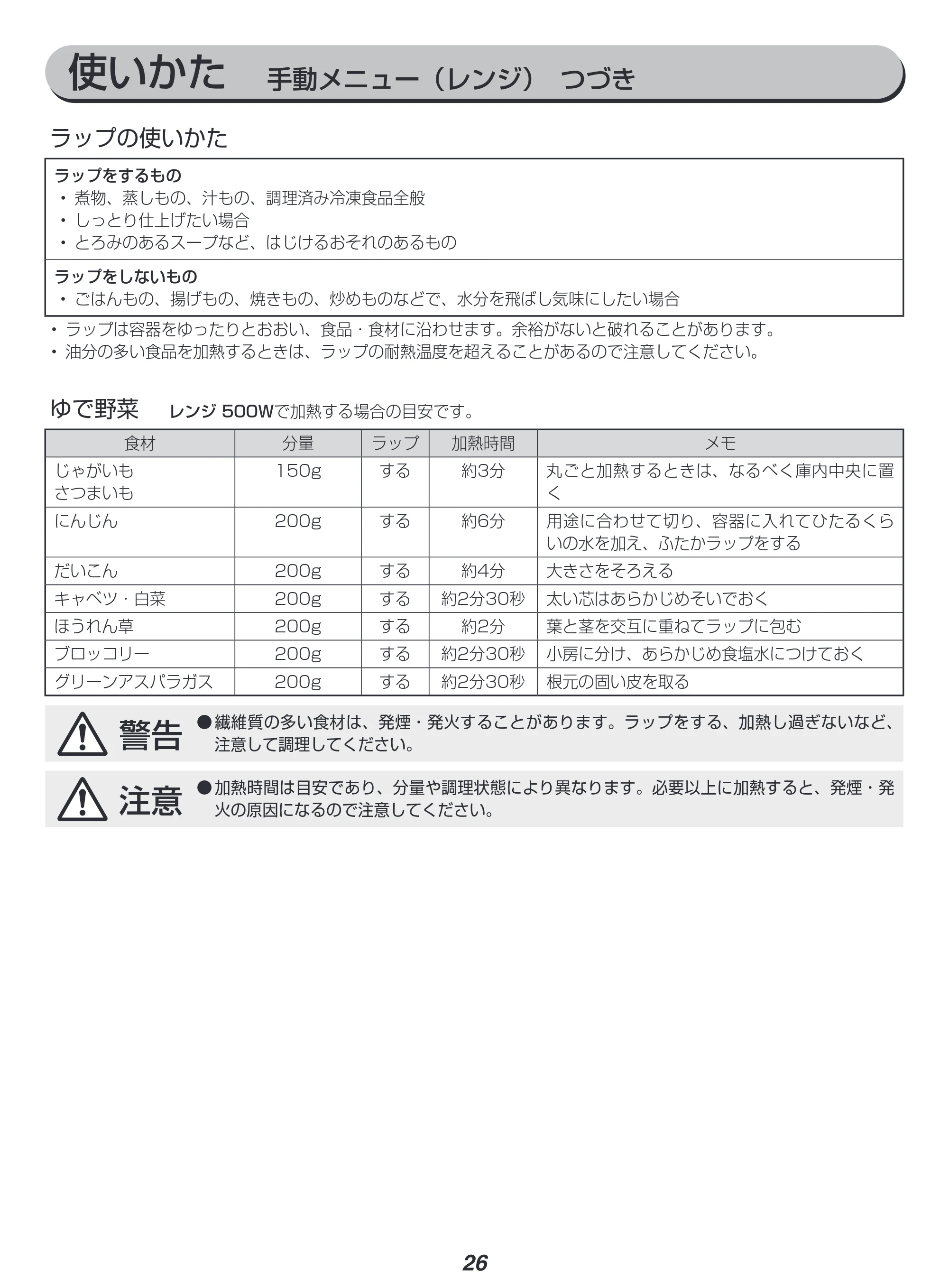 アイリスオーヤマ MO-F1808-HA 取扱説明書 — 原本ページ — 26ページ