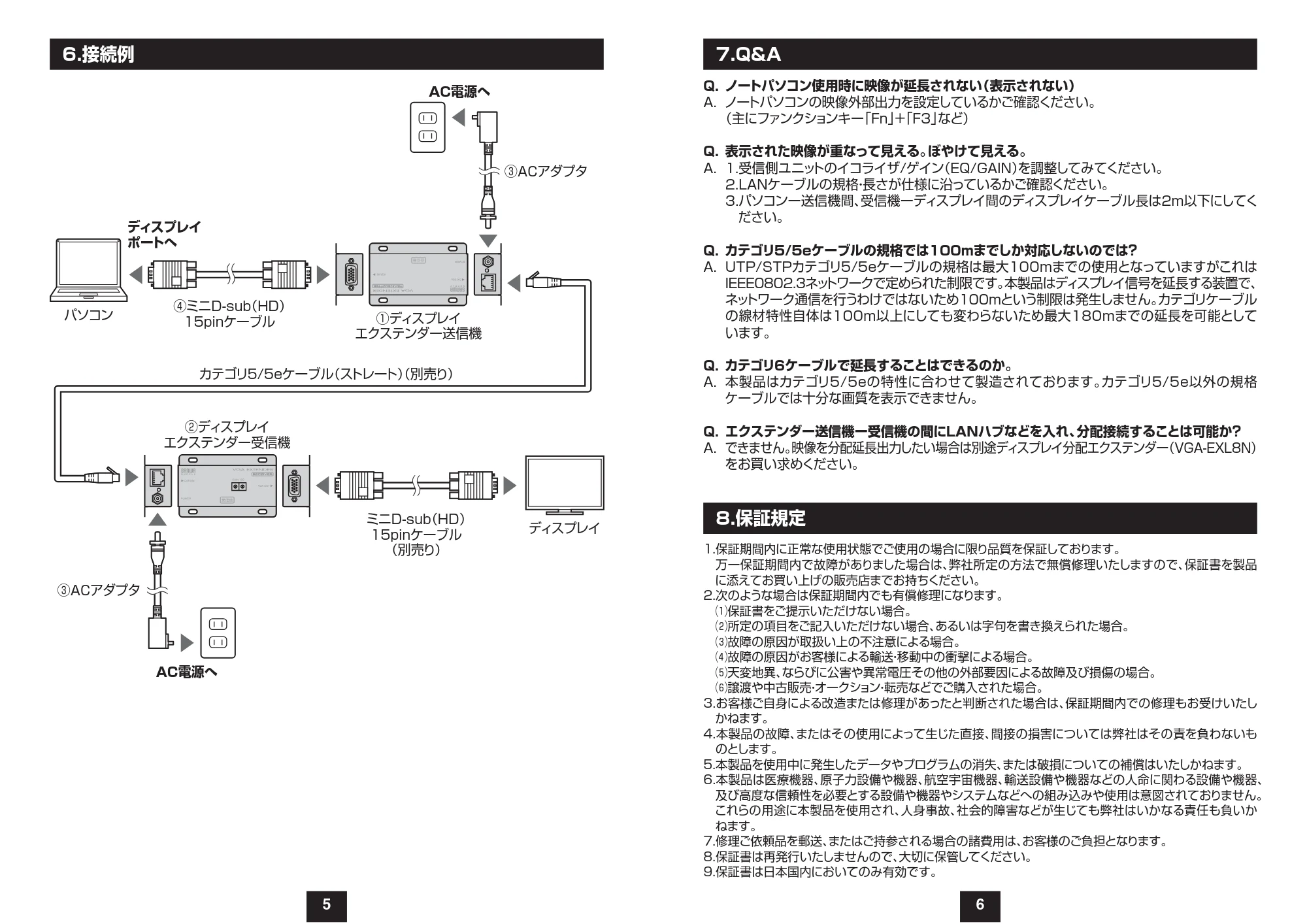 サンワサプライ VGA-EXSET1N 取扱説明書 — 原本ページ — 4ページ