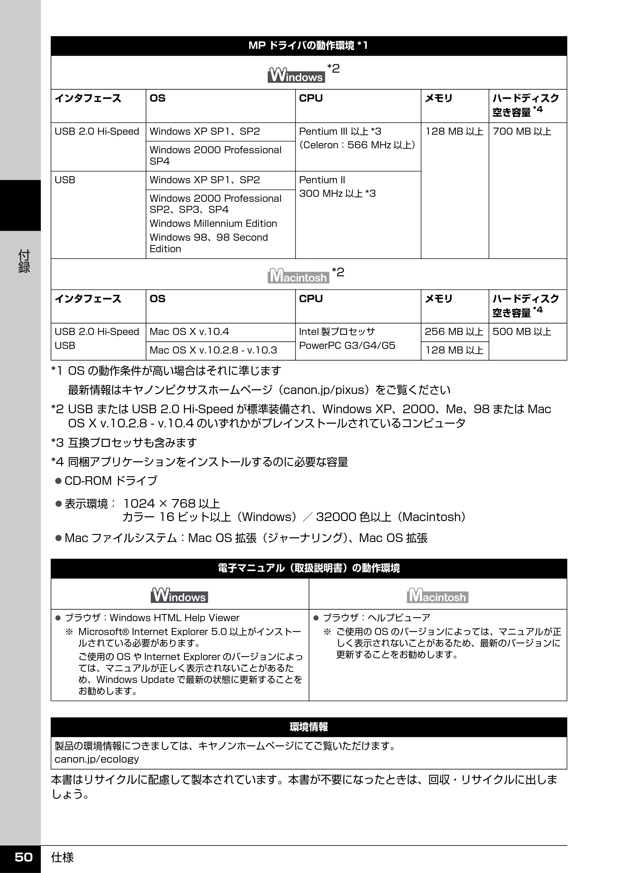 キヤノン PIXUS MP960 操作ガイド（お手入れ編） （PDF形式／6.25Mバイト） — 原本ページ — 51ページ