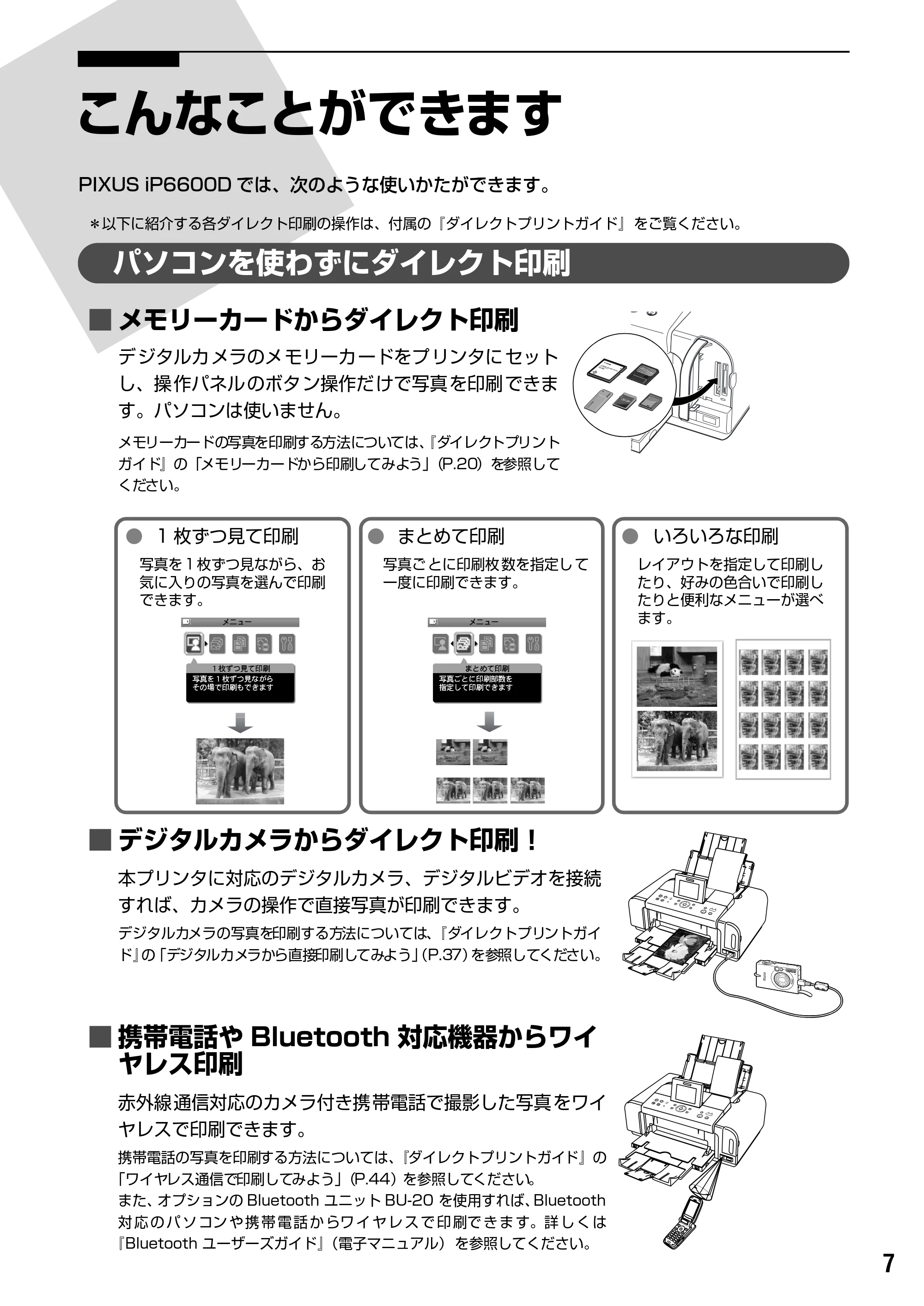 キヤノン PIXUS iP6600D 基本操作ガイド （PDF形式／40.18Mバイト） — 原本ページ — 9ページ
