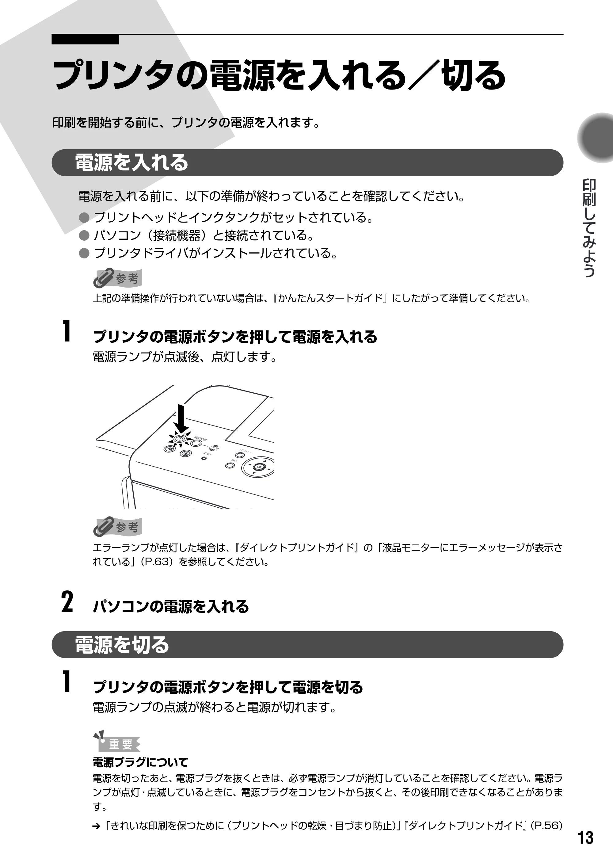 キヤノン PIXUS iP6600D 基本操作ガイド （PDF形式／40.18Mバイト） — 原本ページ — 15ページ