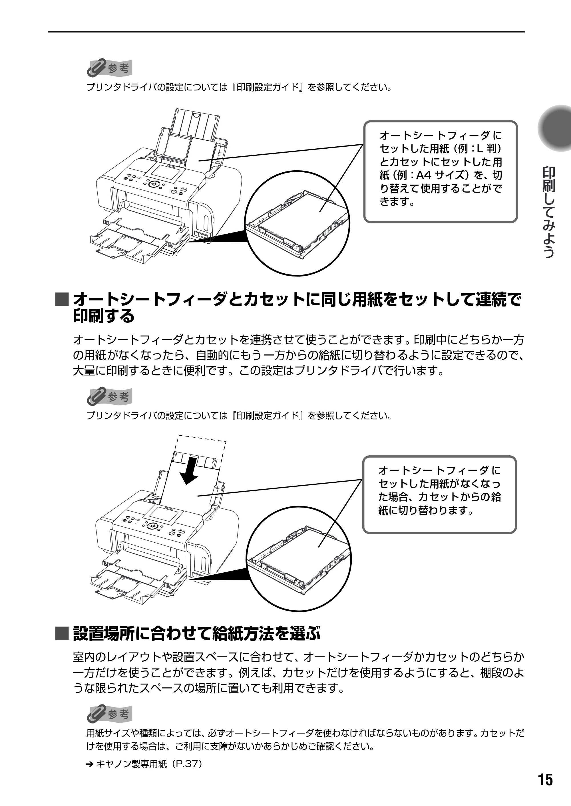 キヤノン PIXUS iP6600D 基本操作ガイド （PDF形式／40.18Mバイト） — 原本ページ — 17ページ