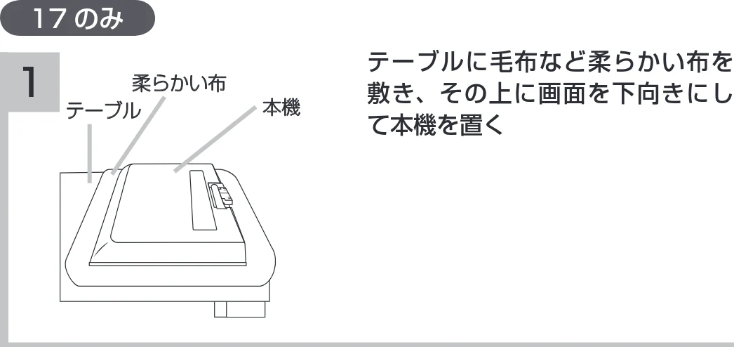 日立 19LM-W1 / 17LM-1 取扱説明書 — 図版 2-1 — 2ページ