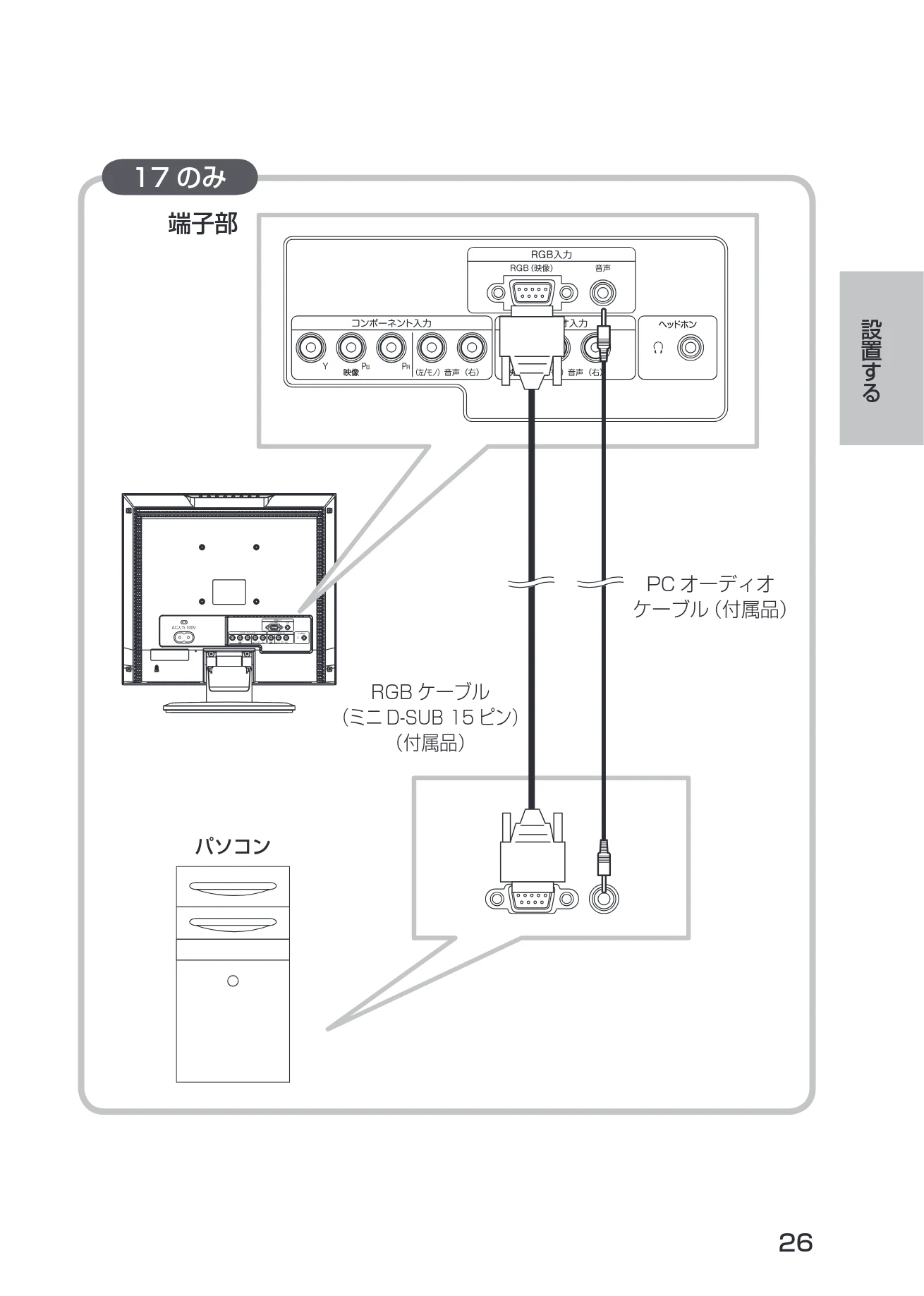 日立 19LM-W1 / 17LM-1 取扱説明書 — 図版 16-1 — 16ページ