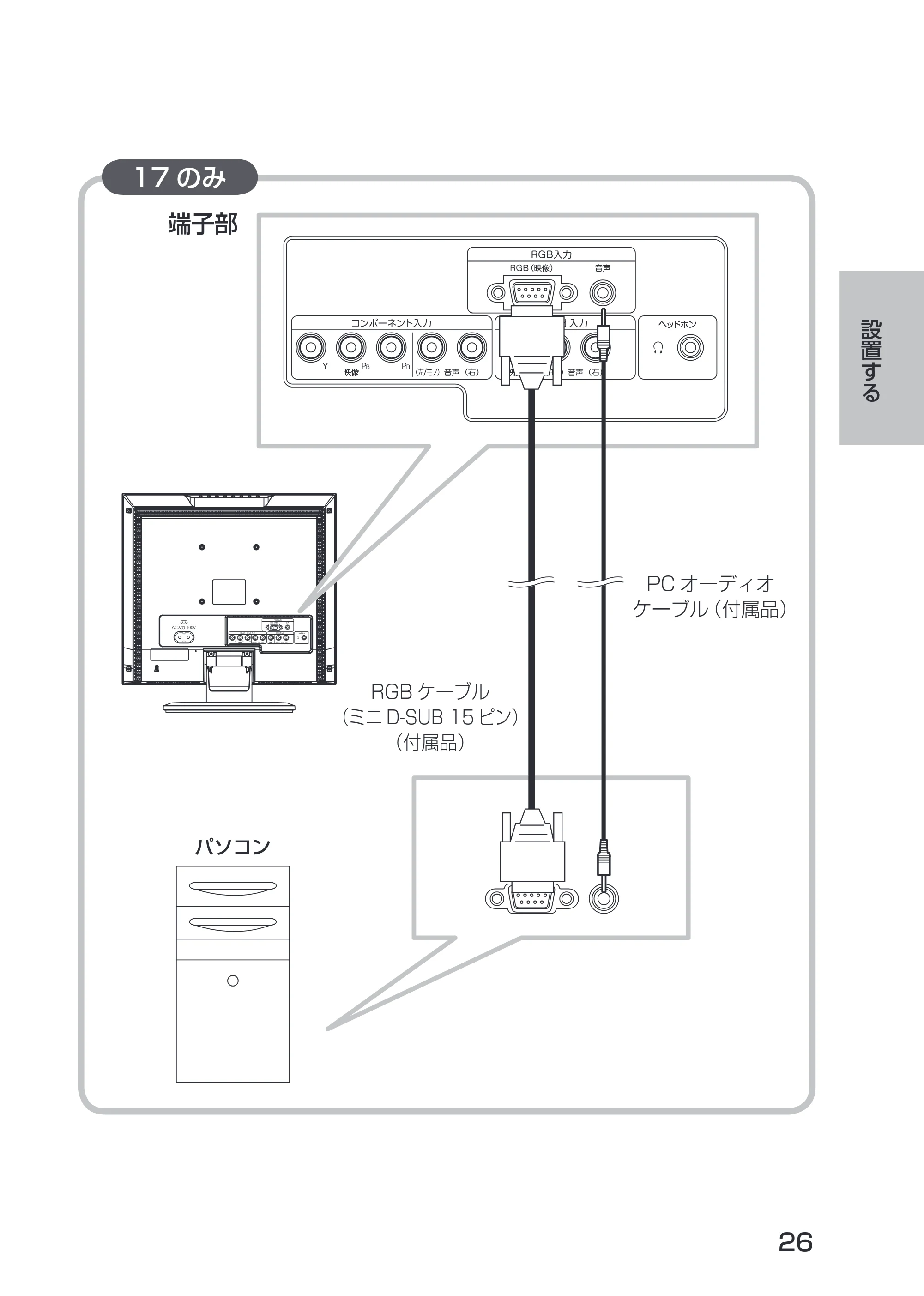 日立 19LM-W1 / 17LM-1 取扱説明書 — 原本ページ — 16ページ