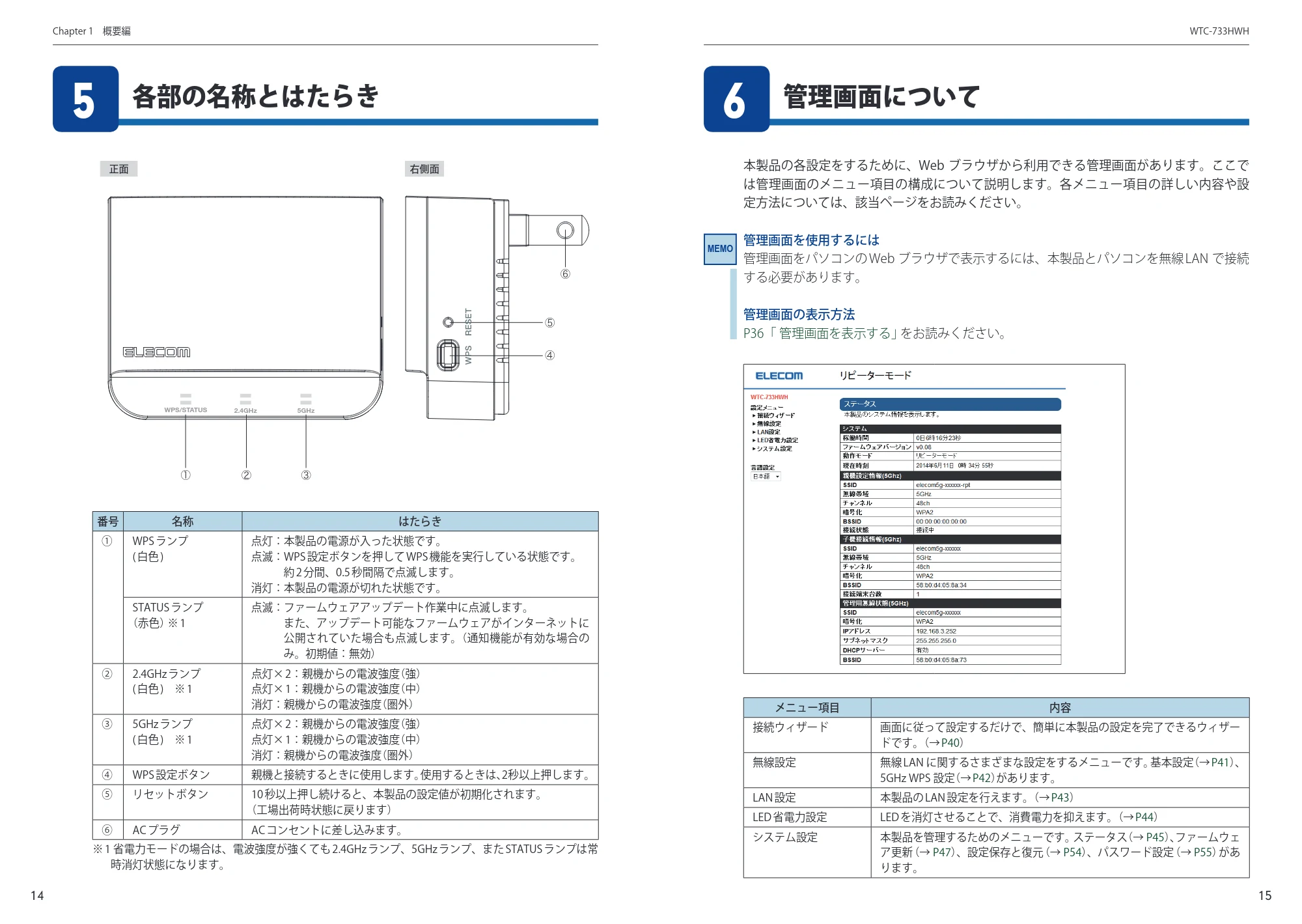 エレコム WTC-733HWH ユーザーズマニュアル — 原本ページ — 8ページ