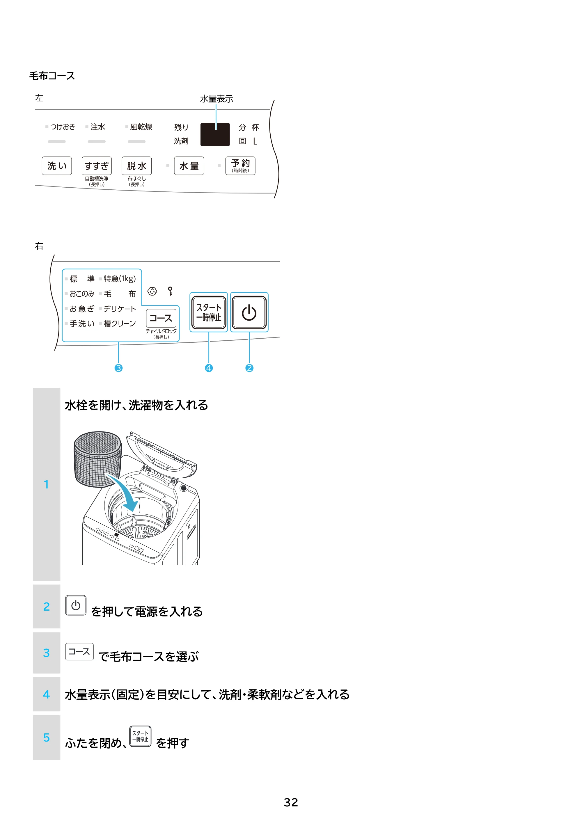 アイリスオーヤマ ITW-50B01 取扱説明書 — 原本ページ — 32ページ