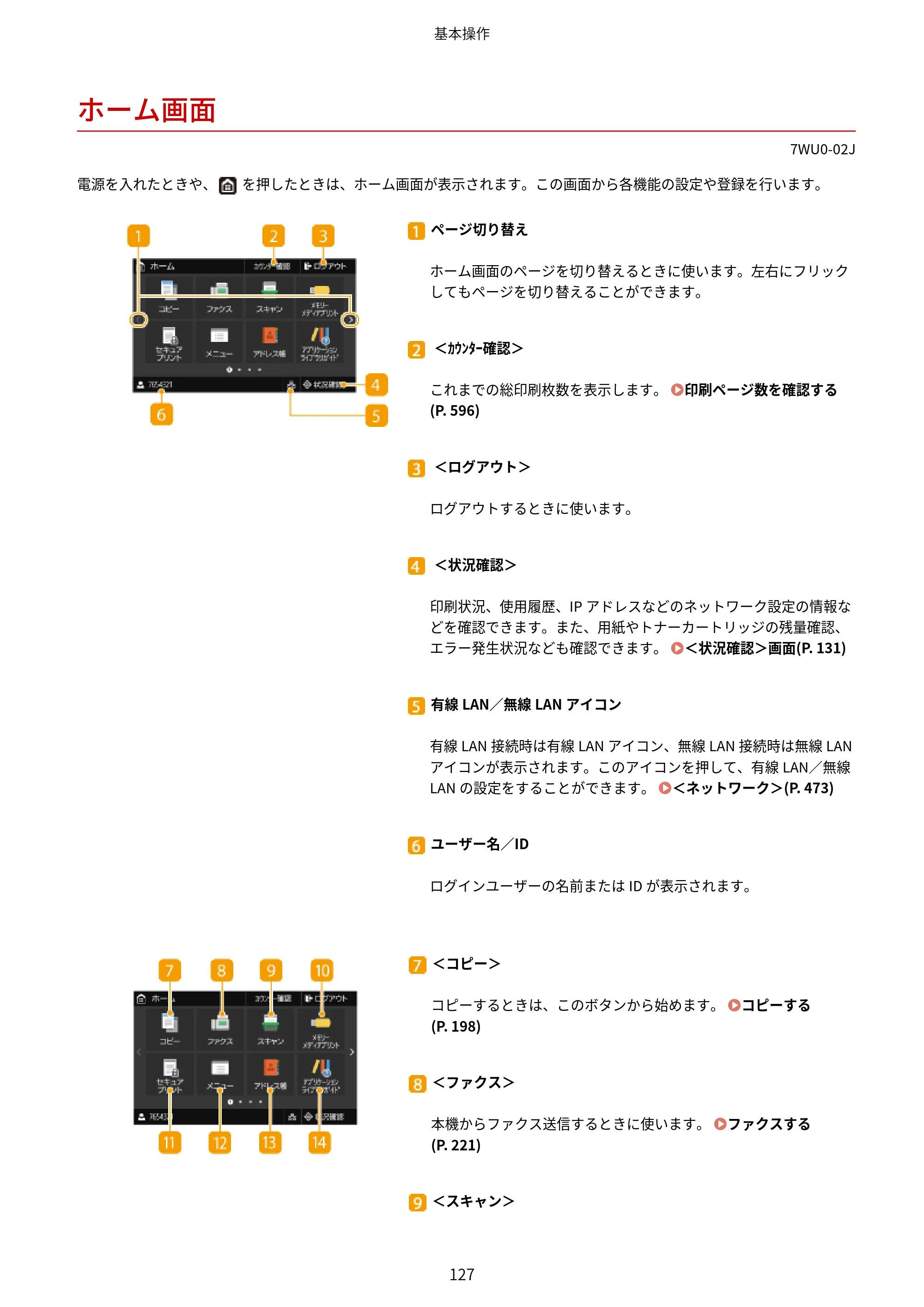 キヤノン MF551dw ユーザーズガイド 2026年6月25日更新（PDF：7.41MB） — ホーム画面 — 原本ページ — 135ページ