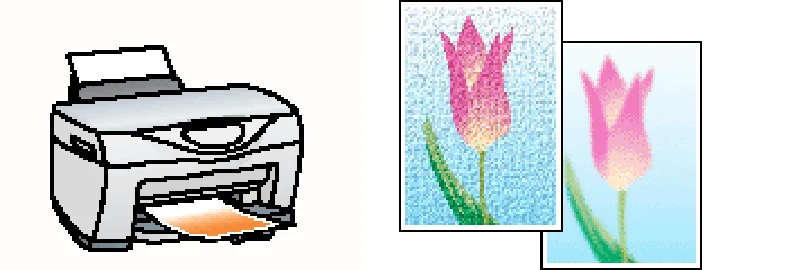 エプソン CC-600PX ユーザーズガイド for Windows — ソフトフォーカスなど特殊効果を加えて印刷(オートフォトファイン!5) — 図版 40-1 — 40ページ