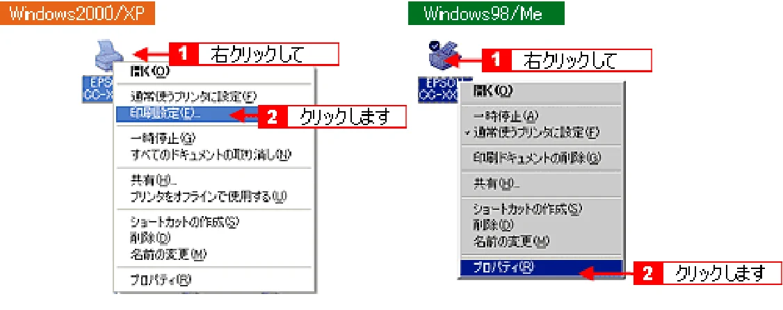 エプソン CC-600PX ユーザーズガイド for Windows — プリンタドライバの設定画面を表示する方法117 — 図版 117-2 — 117ページ
