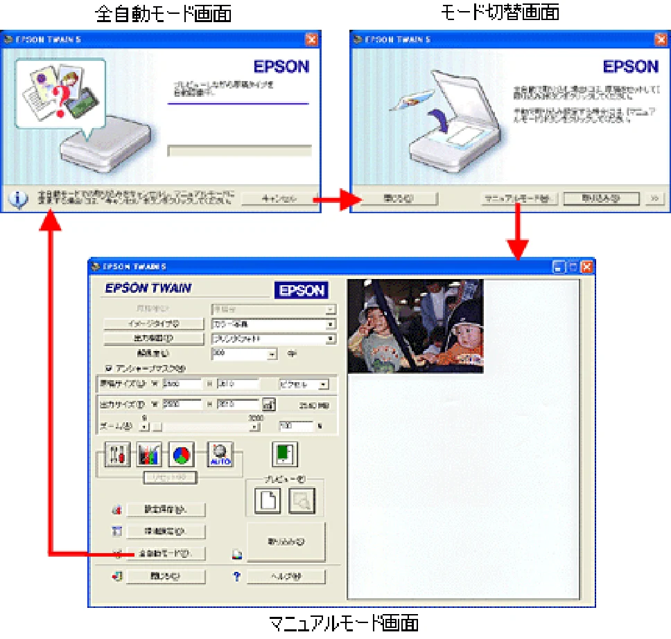 エプソン CC-600PX ユーザーズガイド for Windows — EPSON TWAIN の起動173 — 図版 173-2 — 173ページ