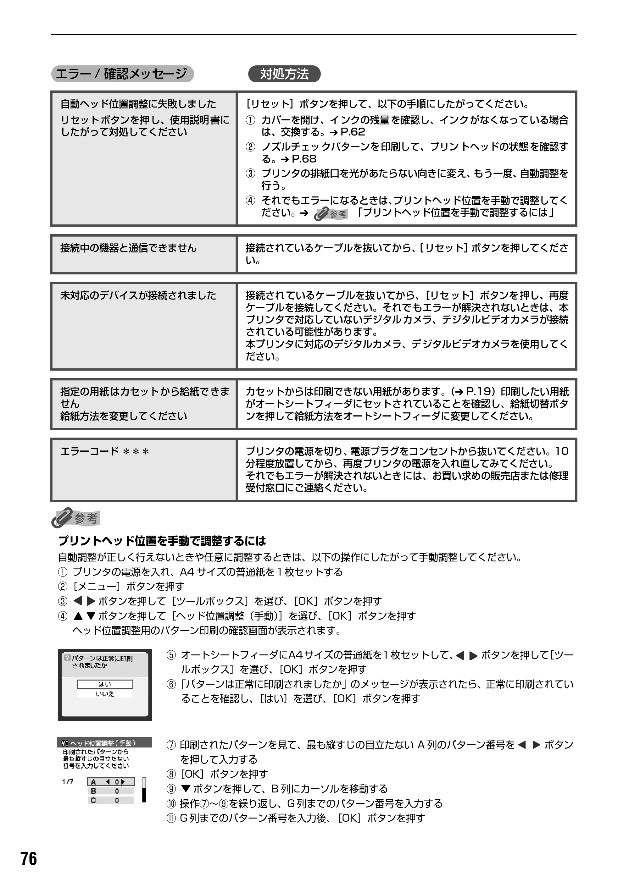 キヤノン PIXUS iP6100D ダイレクトプリントガイド （PDF形式／7.53Mバイト） — 原本ページ — 78ページ