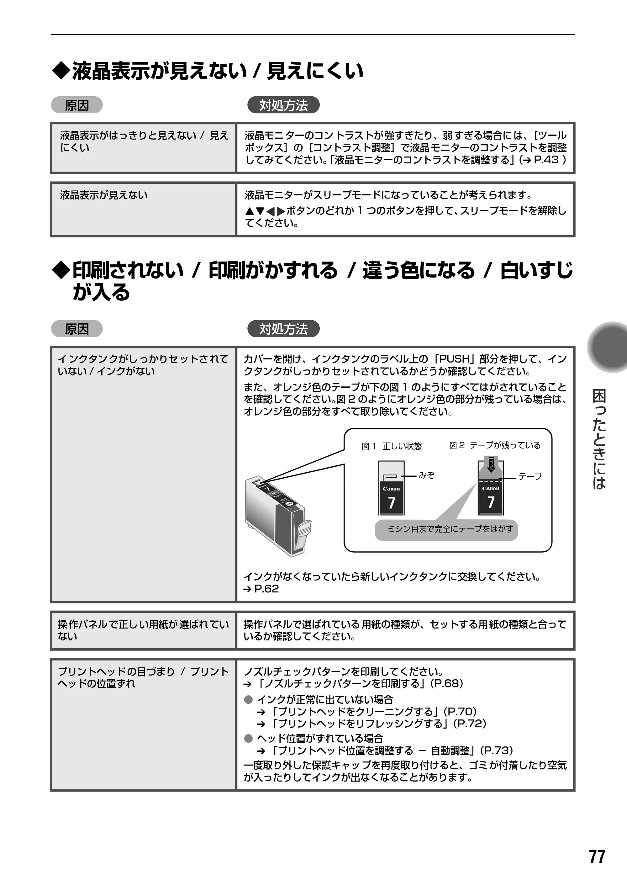 キヤノン PIXUS iP6100D ダイレクトプリントガイド （PDF形式／7.53Mバイト） — 原本ページ — 79ページ