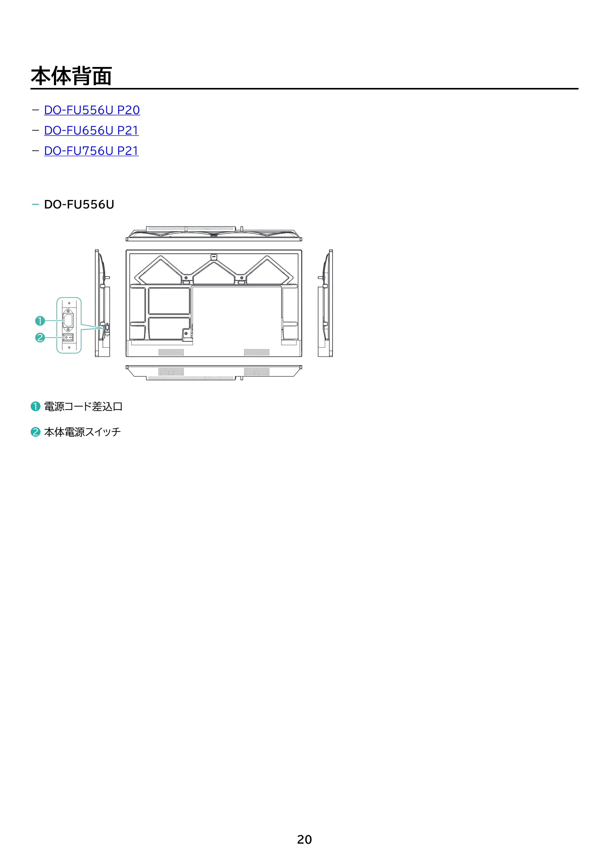 アイリスオーヤマ DO-FU556U 取扱説明書 — 原本ページ — 20ページ