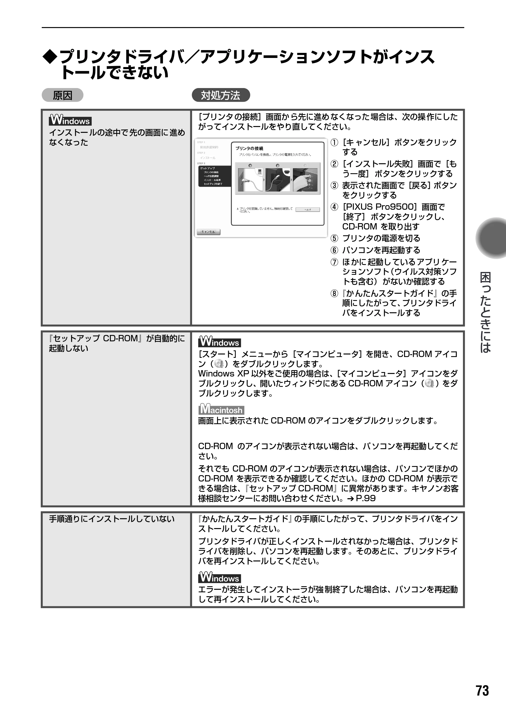 キヤノン PIXUS Pro9500 基本操作ガイド （PDF形式／9.48Mバイト） — 原本ページ — 75ページ