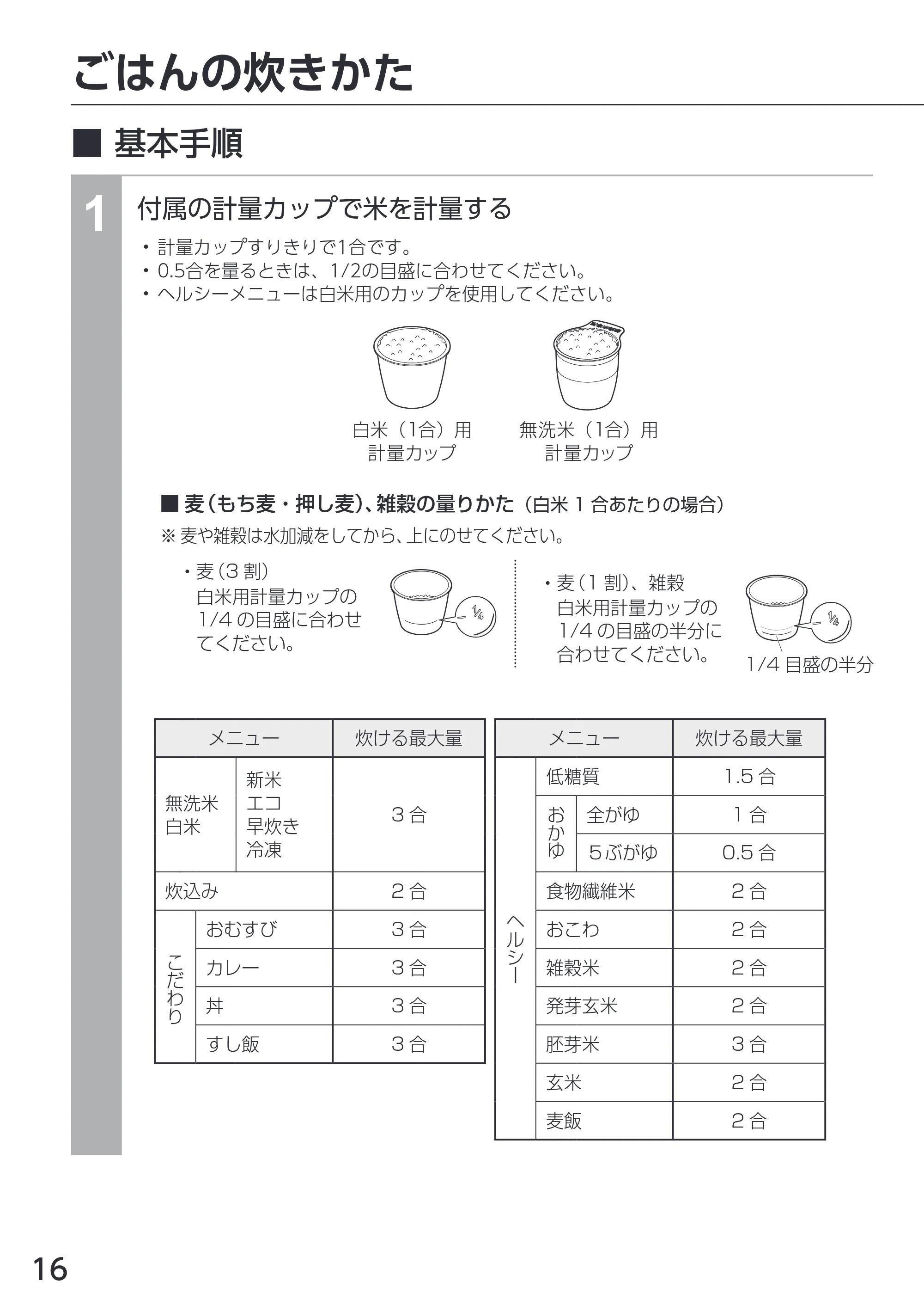 アイリスオーヤマ KRC-MGA30-DA 取扱説明書 — 原本ページ — 16ページ