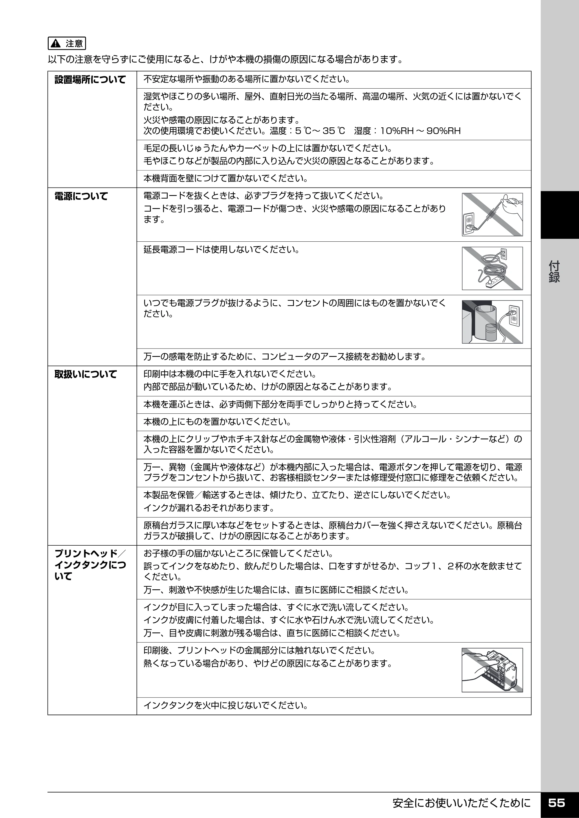 キヤノン PIXUS MP520 操作ガイド（お手入れ編） （PDF形式／8.04Mバイト） — 原本ページ — 56ページ