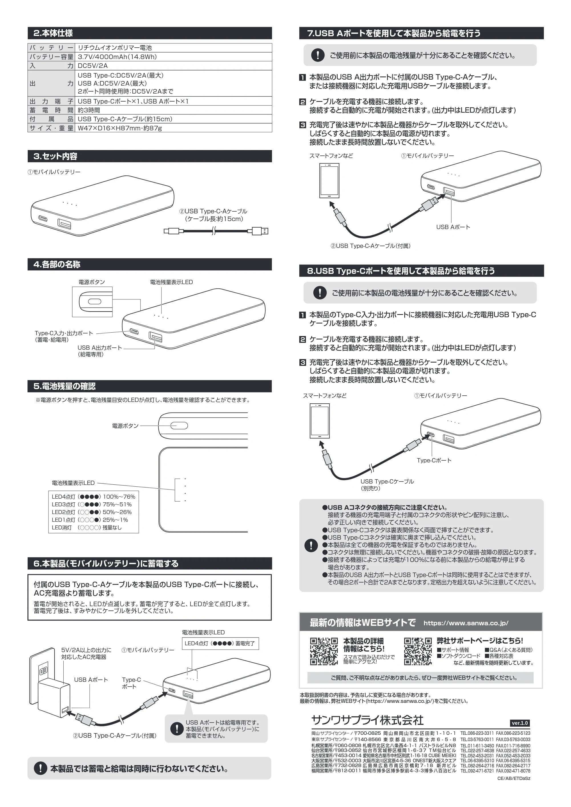 サンワサプライ BTL-RDC35W 取扱説明書 — 原本ページ — 2ページ
