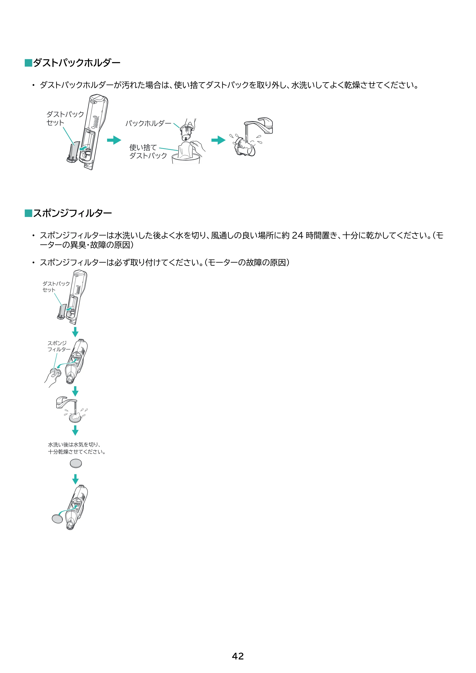 アイリスオーヤマ SBD-T2P-HC 取扱説明書 — 原本ページ — 42ページ