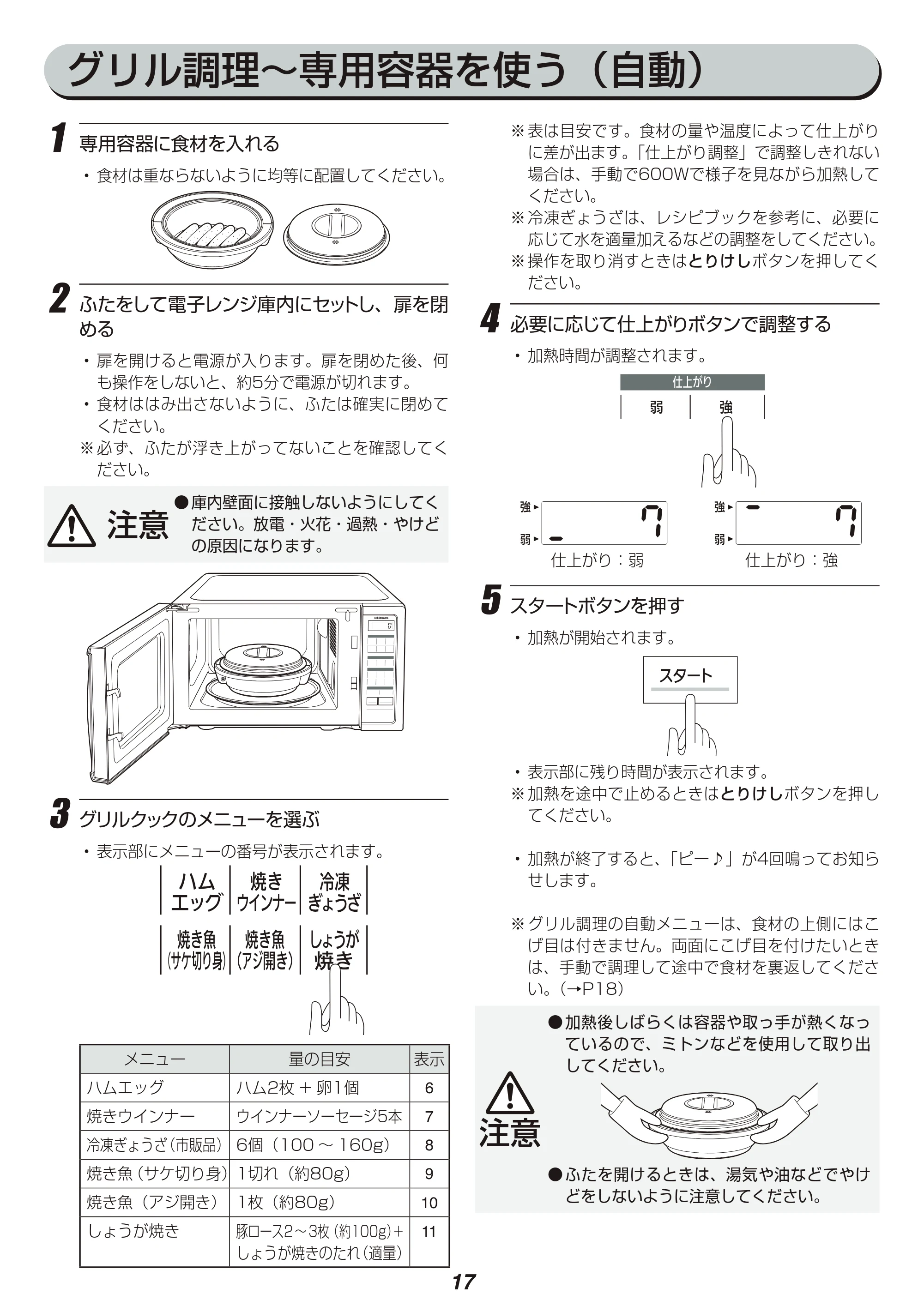 アイリスオーヤマ IMB-TY1 取扱説明書 — 原本ページ — 17ページ