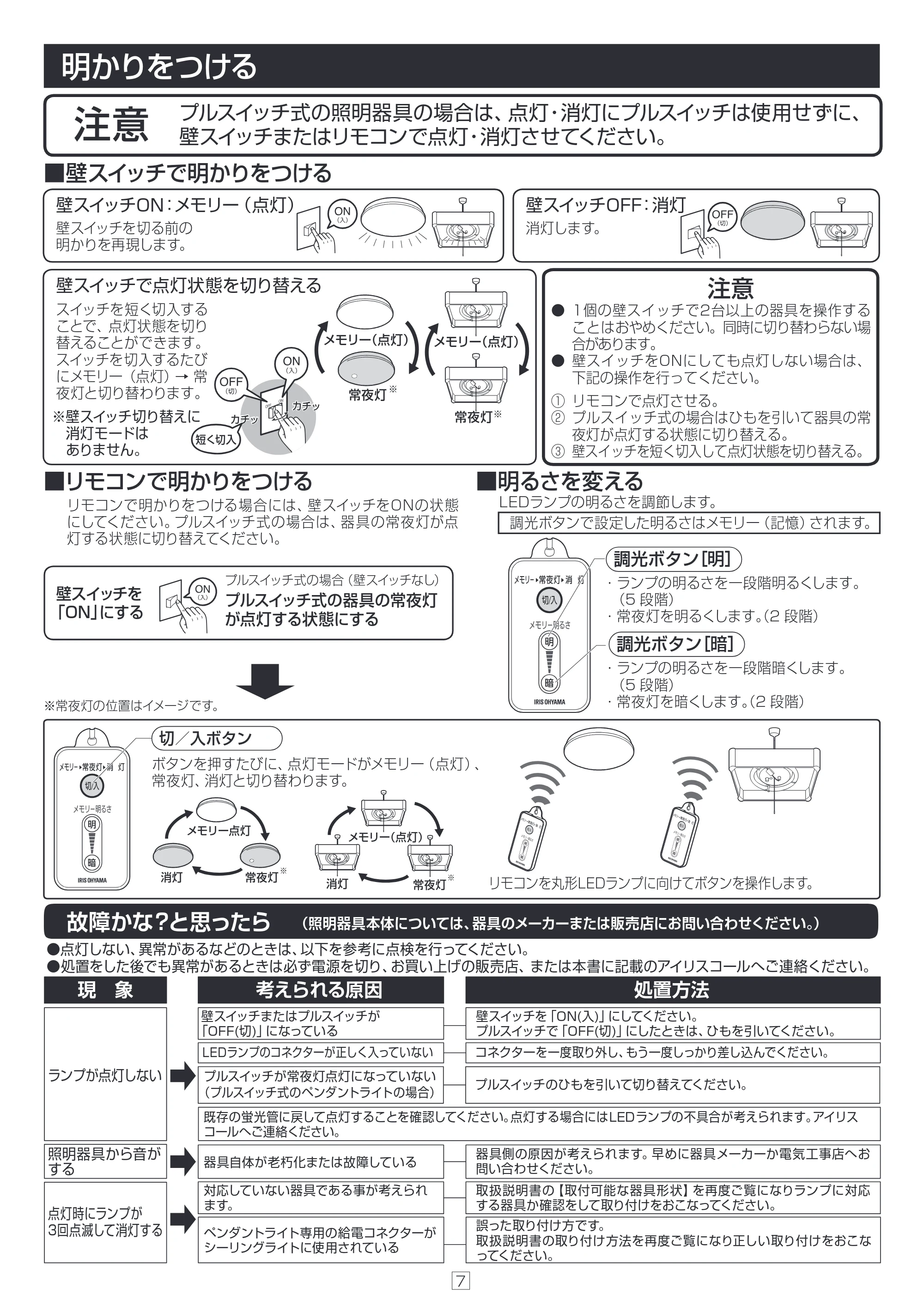 アイリスオーヤマ LDCL3040SS 取扱説明書 — 原本ページ — 7ページ