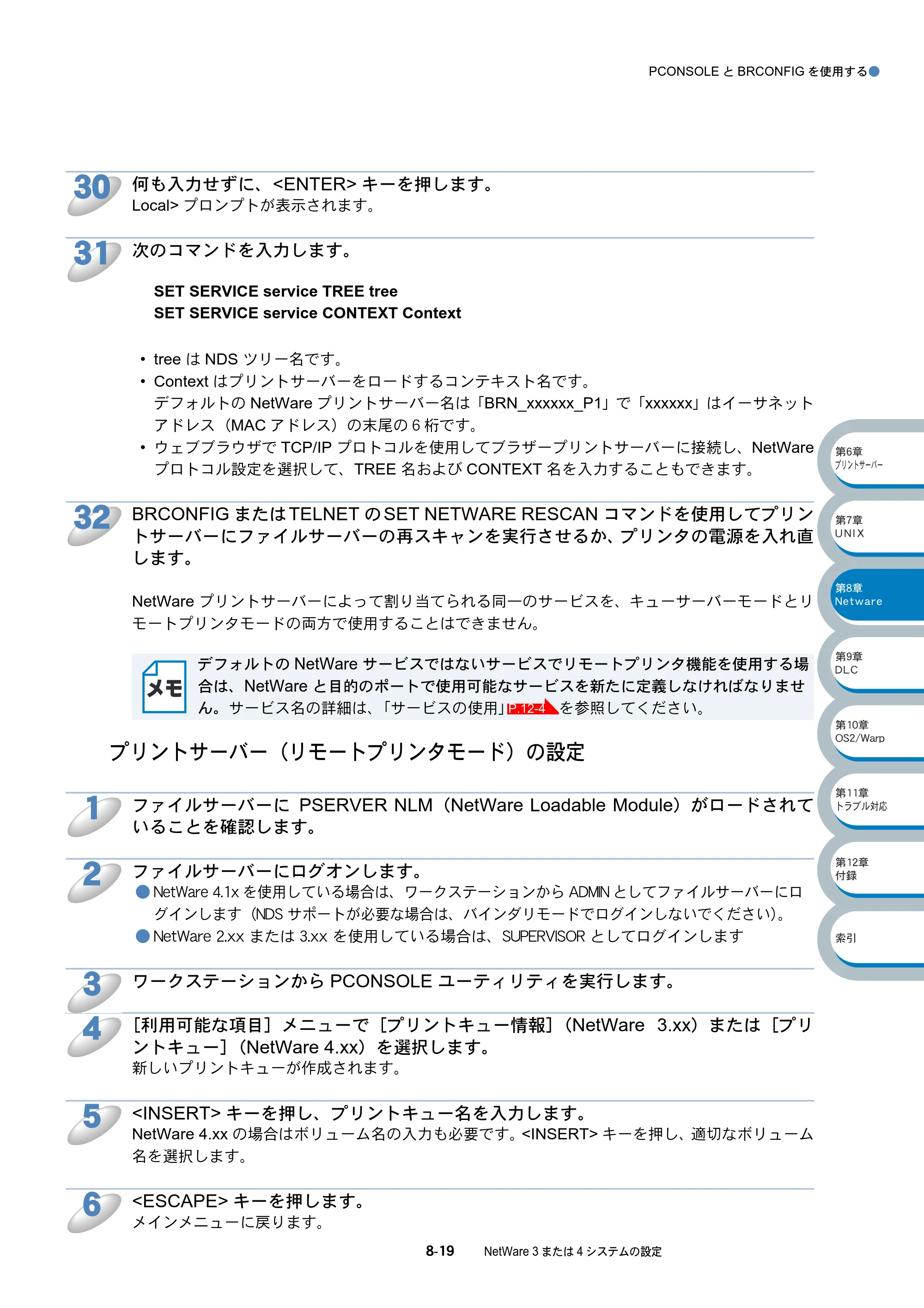 ブラザー HL-5070DN ネットワーク取扱説明書 — プリントサーバー（リモートプリンタモード）の設定 — 原本ページ — 130ページ