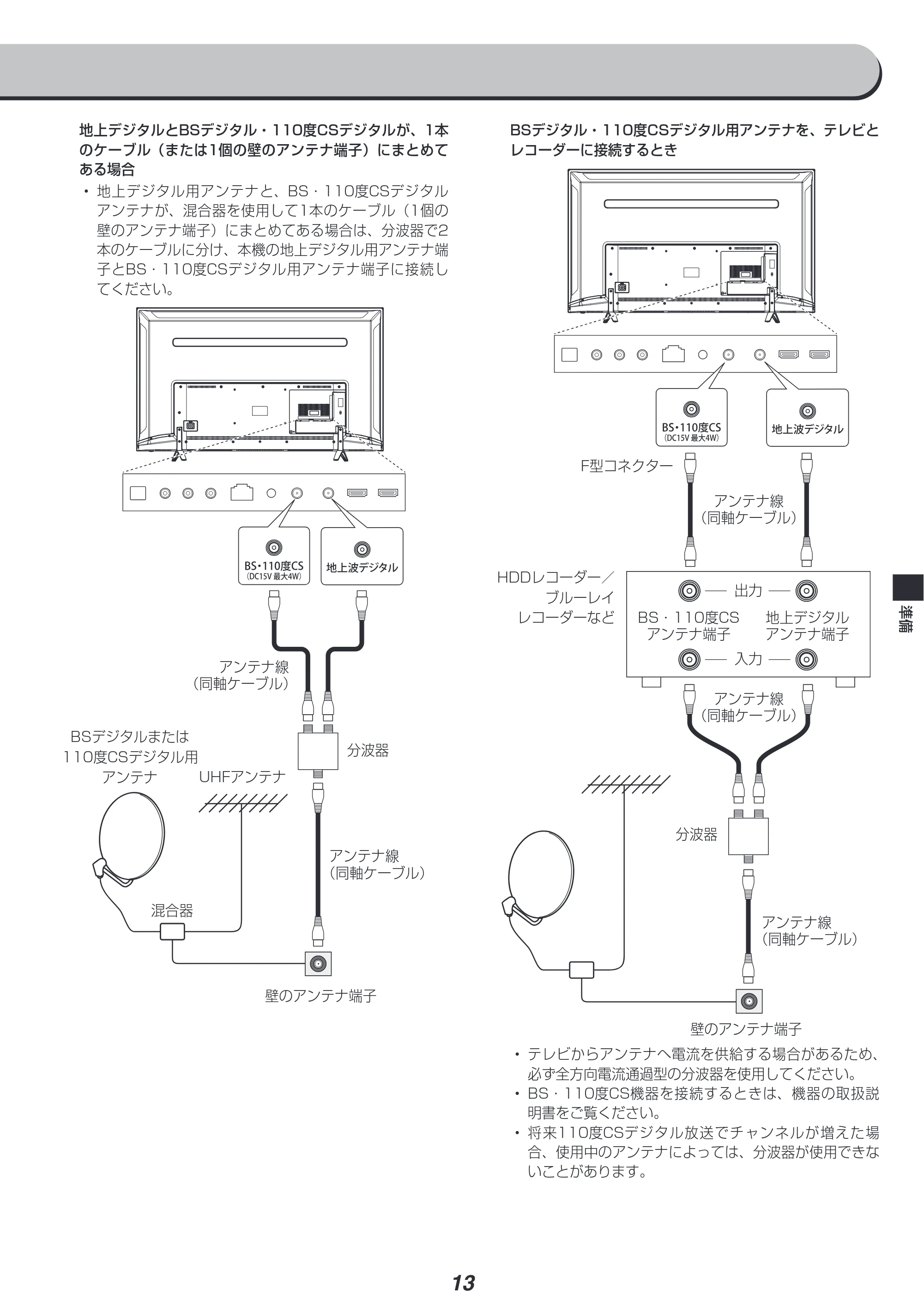 アイリスオーヤマ LT-65A620 取扱説明書 — 原本ページ — 13ページ