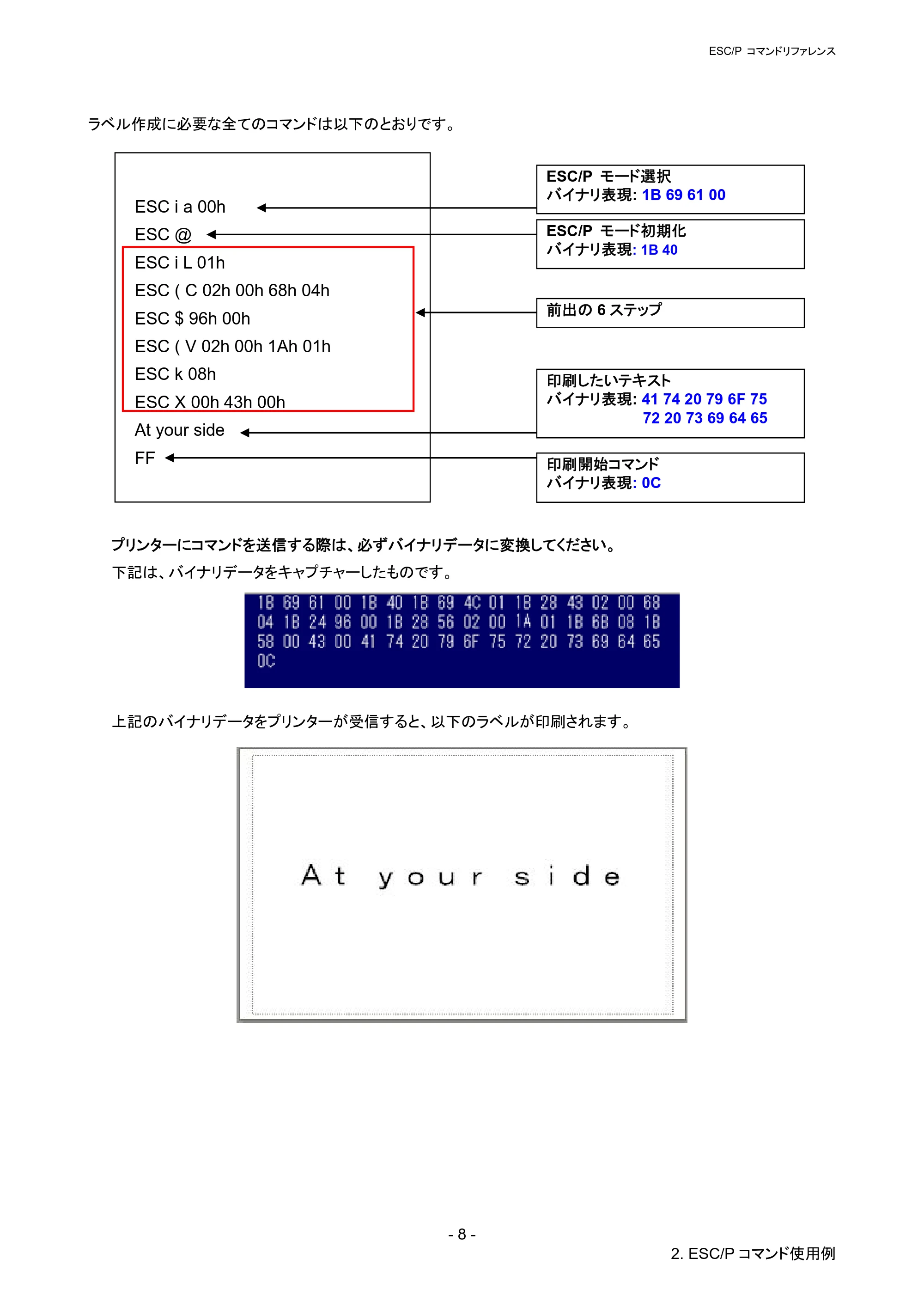 ブラザー QL-720NW ESC/Pコマンドリファレンス — 原本ページ — 14ページ