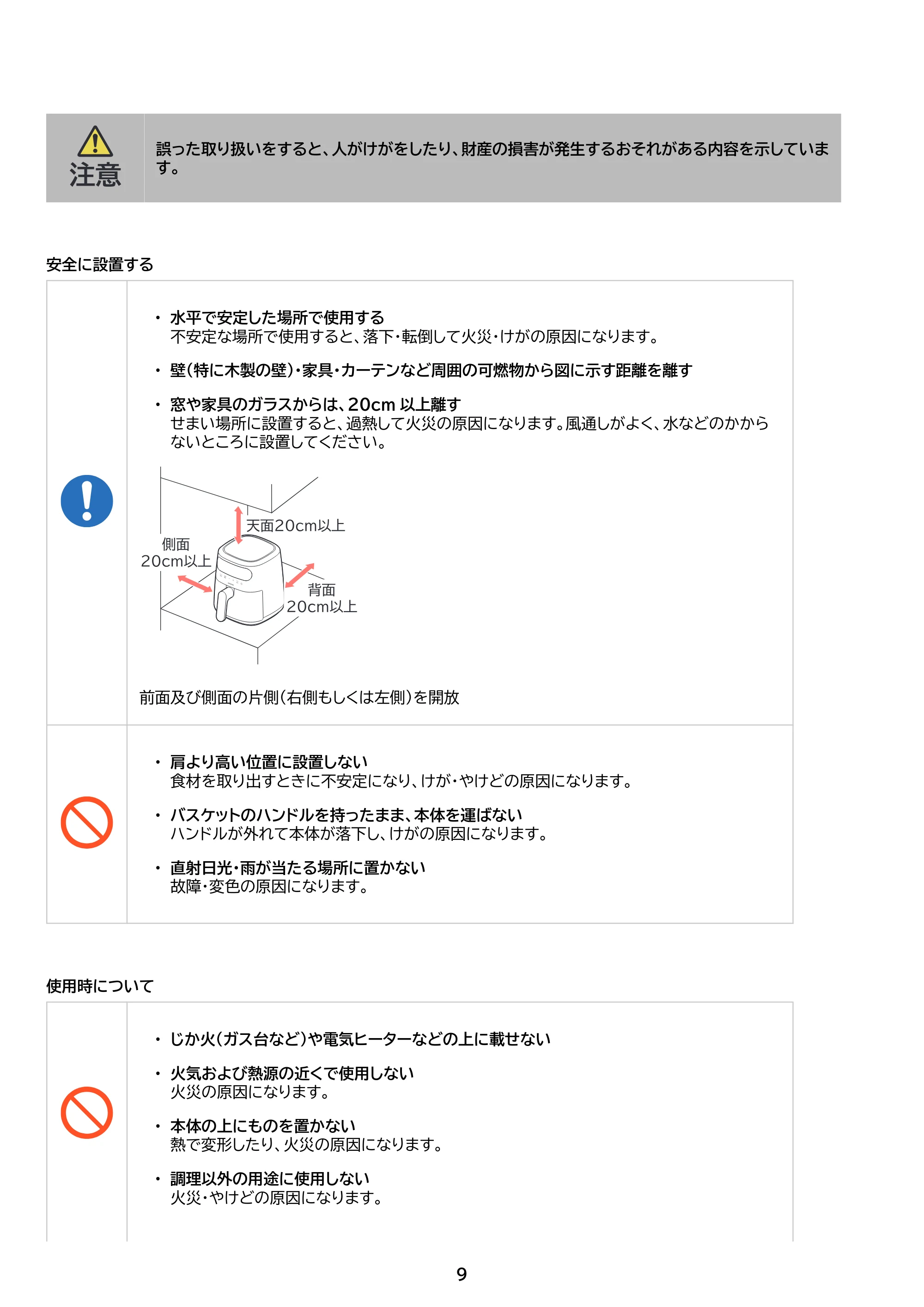 アイリスオーヤマ FV-M30A 取扱説明書 — 原本ページ — 9ページ