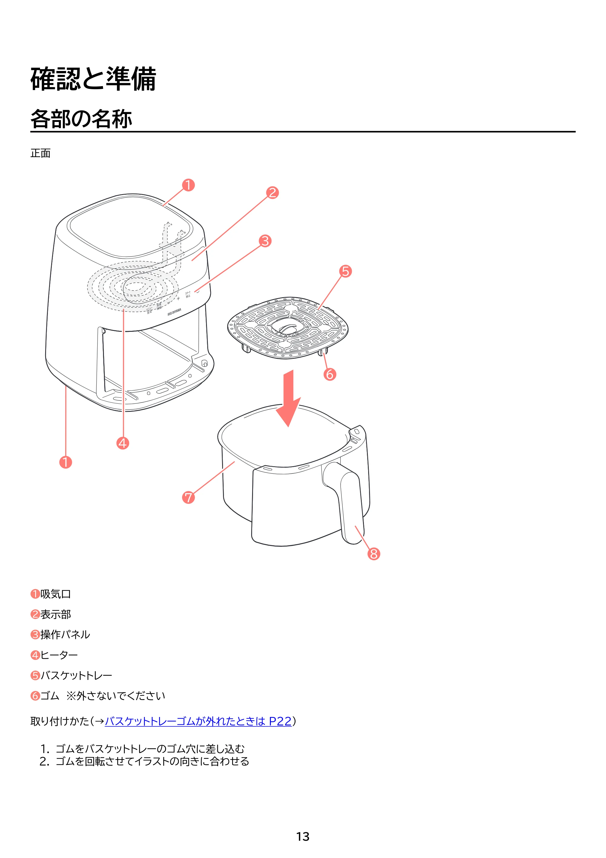 アイリスオーヤマ FV-M30A 取扱説明書 — 原本ページ — 13ページ