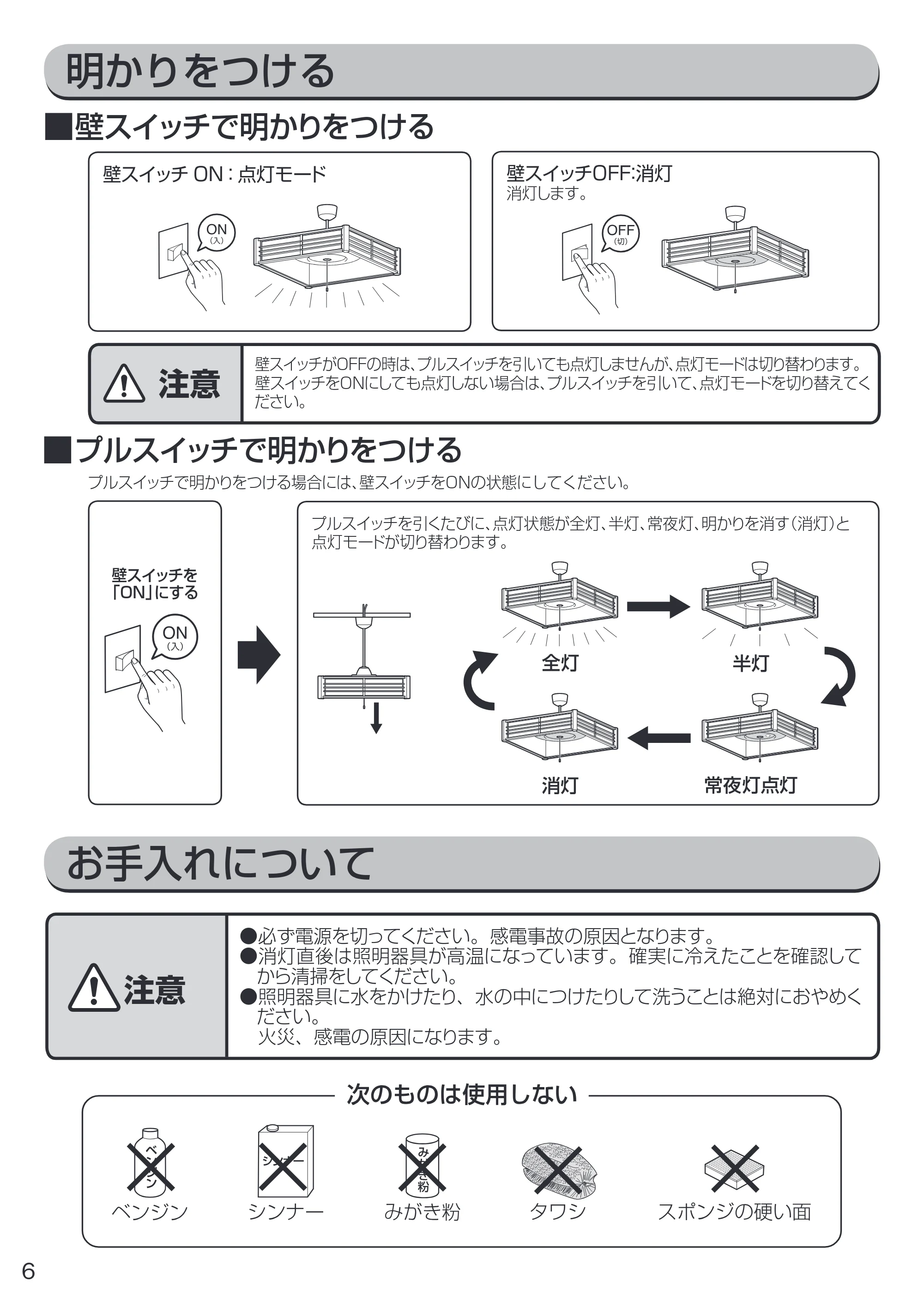 アイリスオーヤマ PLM6D-J 取扱説明書 — 原本ページ — 6ページ
