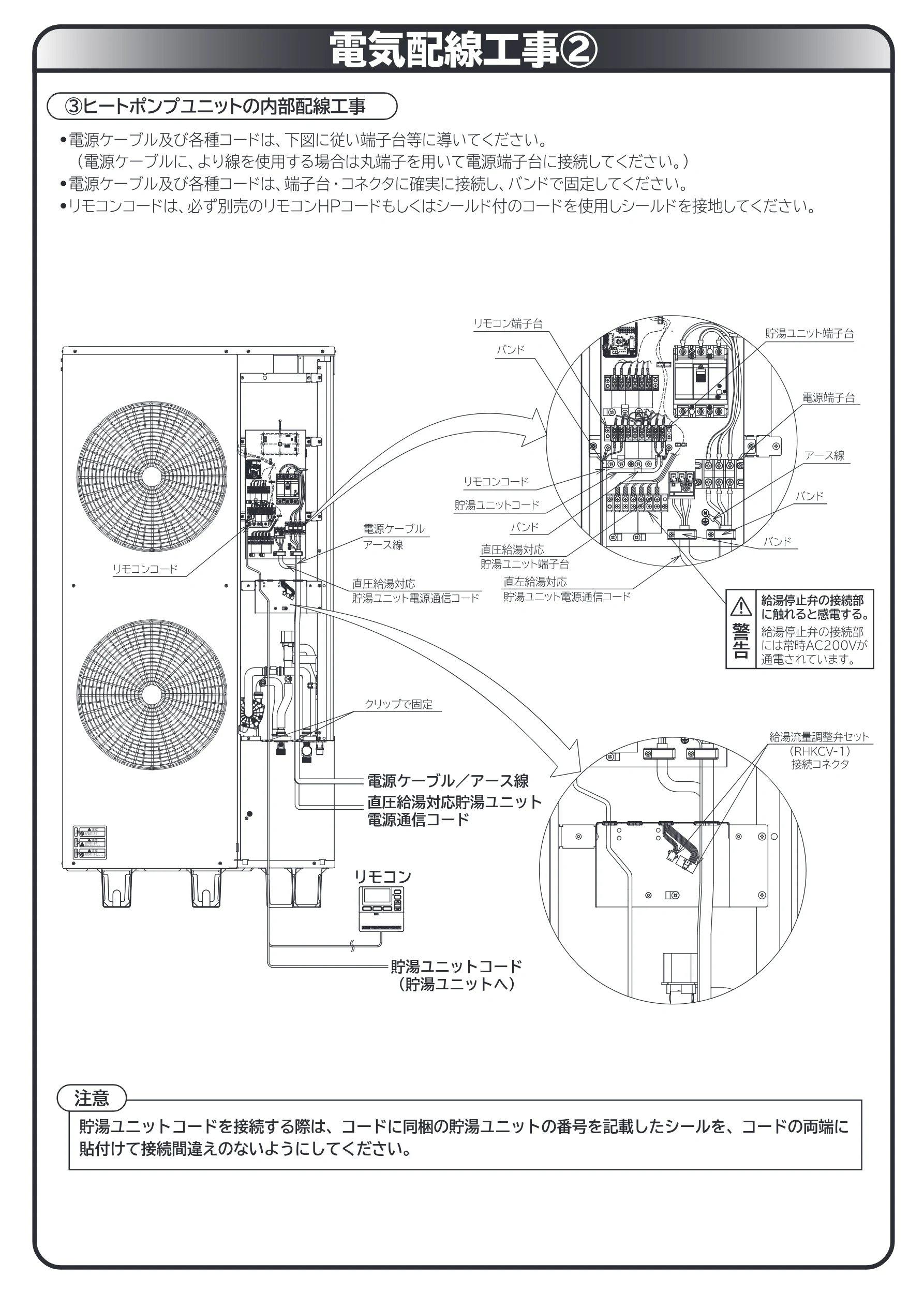 日立 RHK-1501CDS 取扱説明書 — 電気配線工事2 — 図版 64-1 — 64ページ