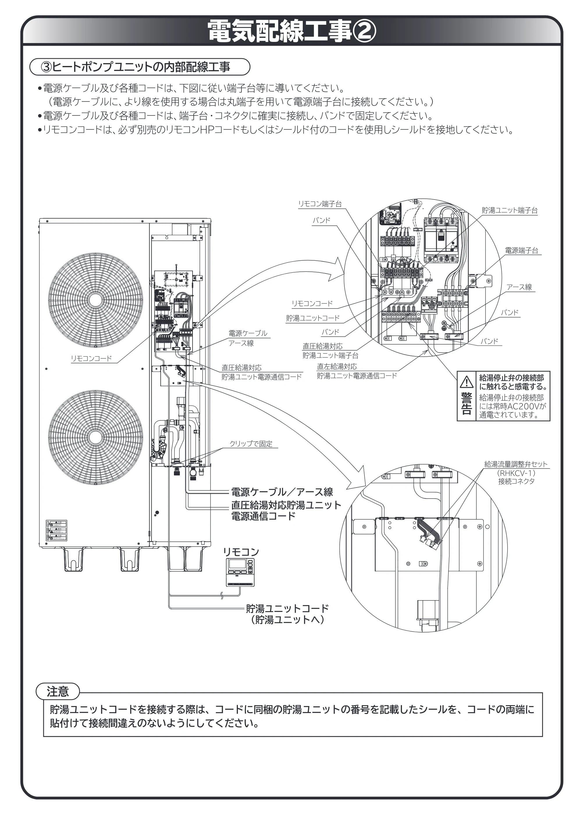 日立 RHK-1501CDS 取扱説明書 — 電気配線工事2 — 原本ページ — 64ページ